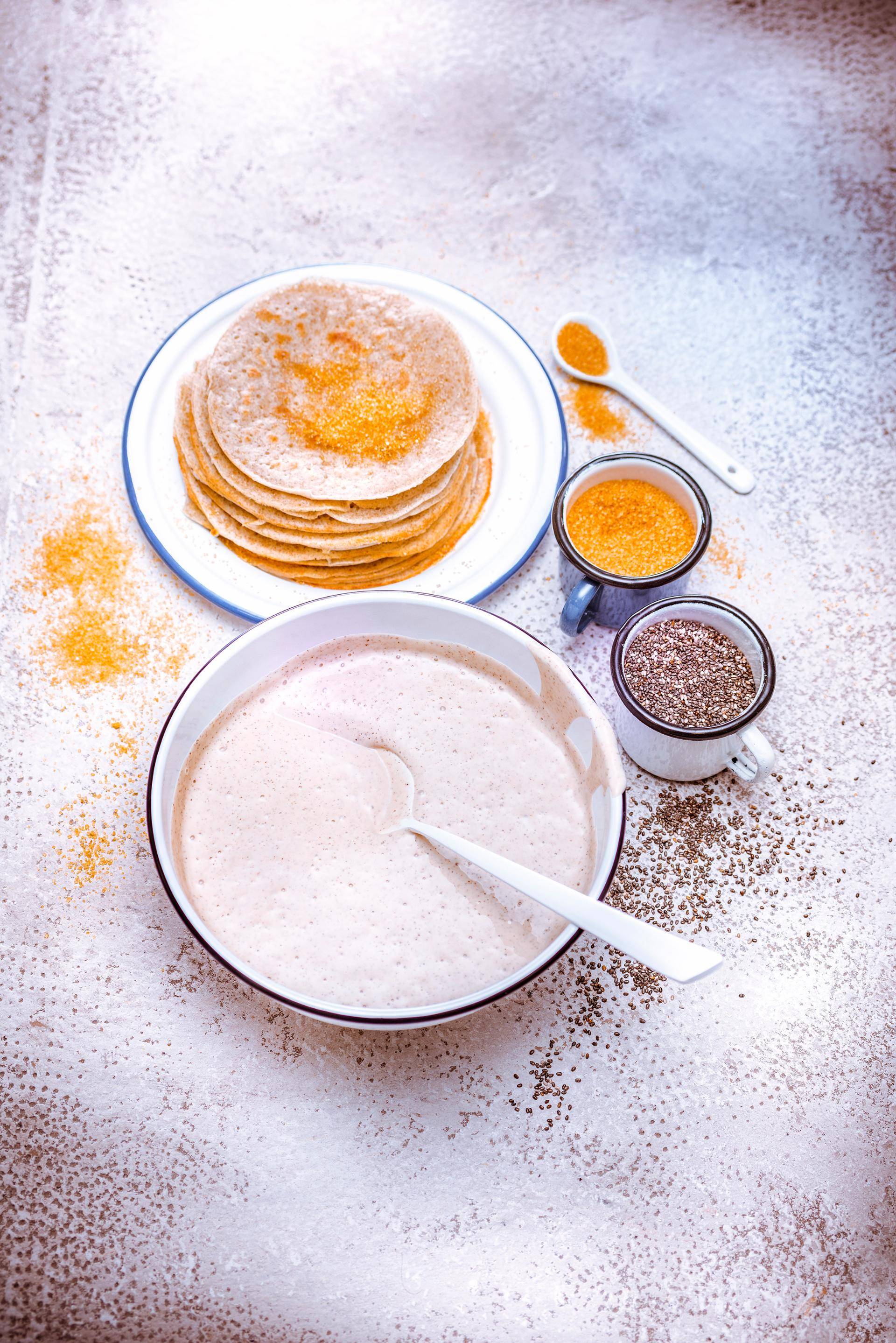 Pâte à crêpes aux graines de chia - Recepten Ultrablend Cook | Moulinex