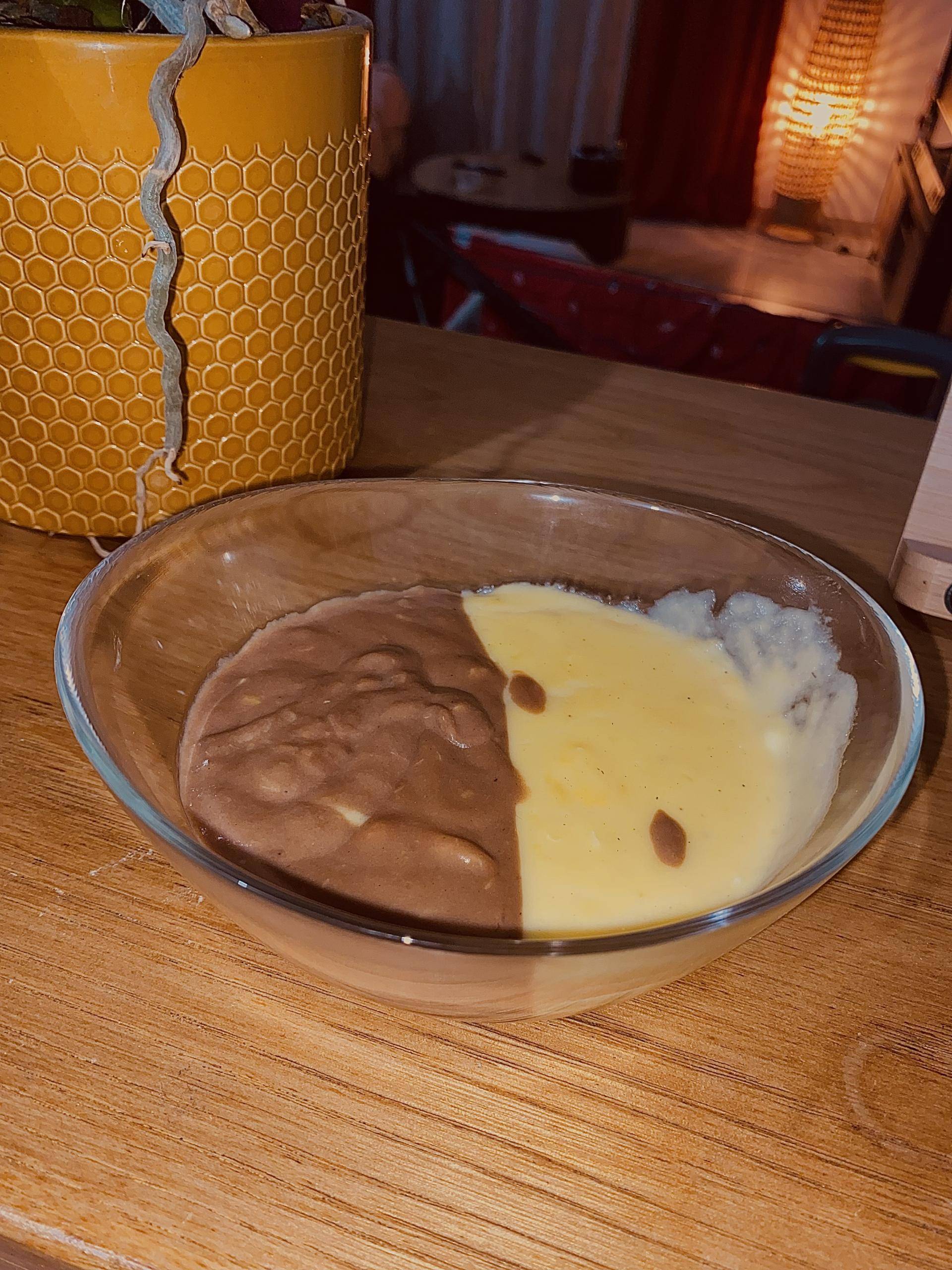 Duo de crème chocolat vanille - Recette Cookeo Infinity Autostir | Moulinex