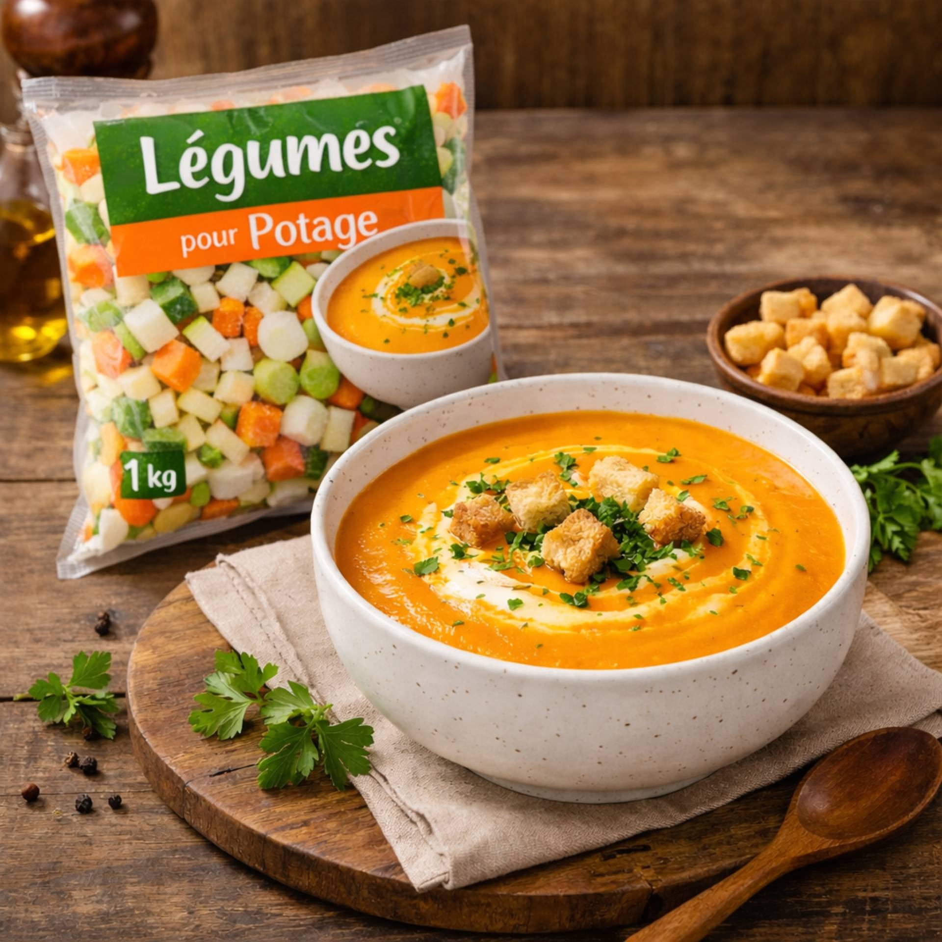 Soupe Velouté de légumes surgelés - Recette Companion Connect | Moulinex