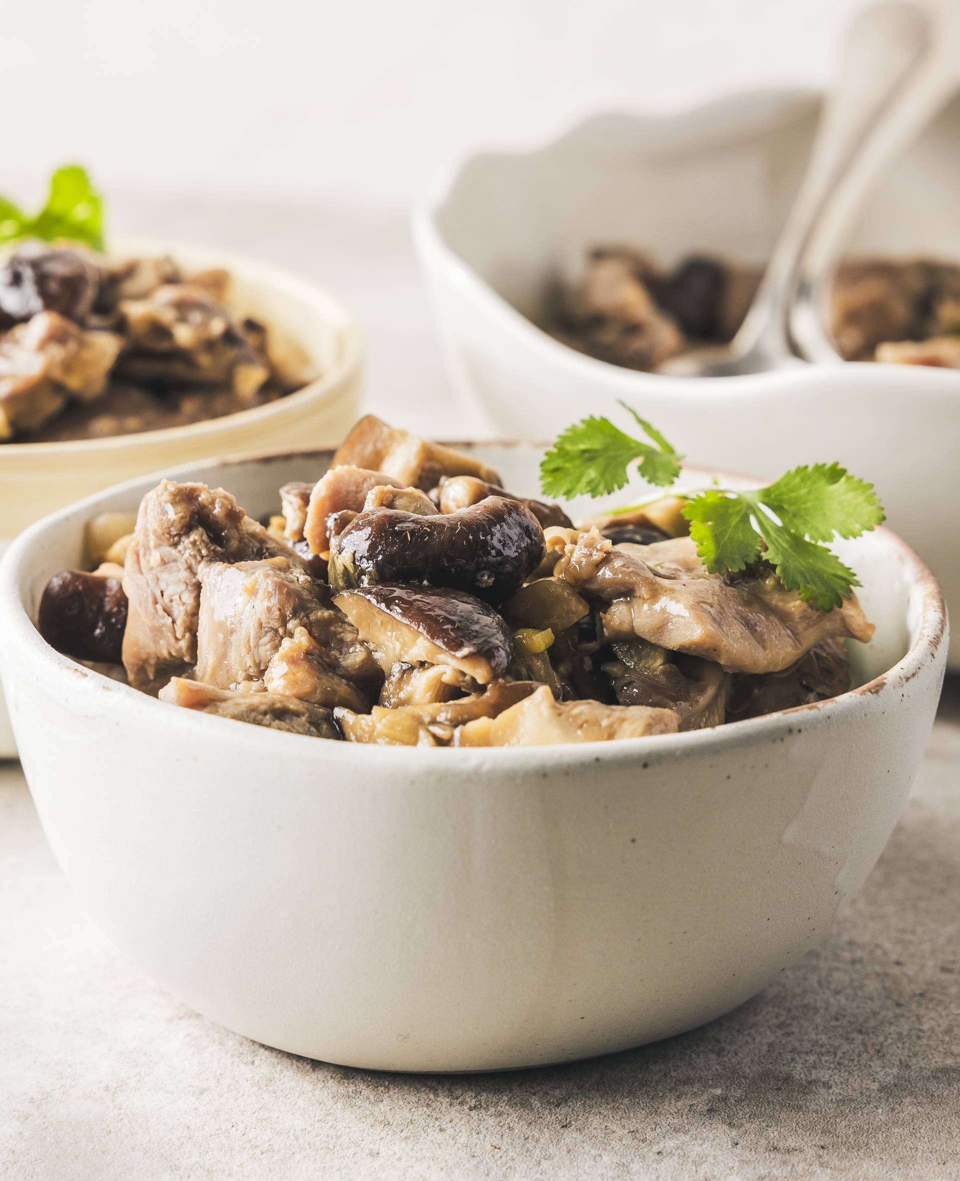 Poulet vapeur aux shiitakés, miel et soja - Recette Cookeo 9in1 | Moulinex