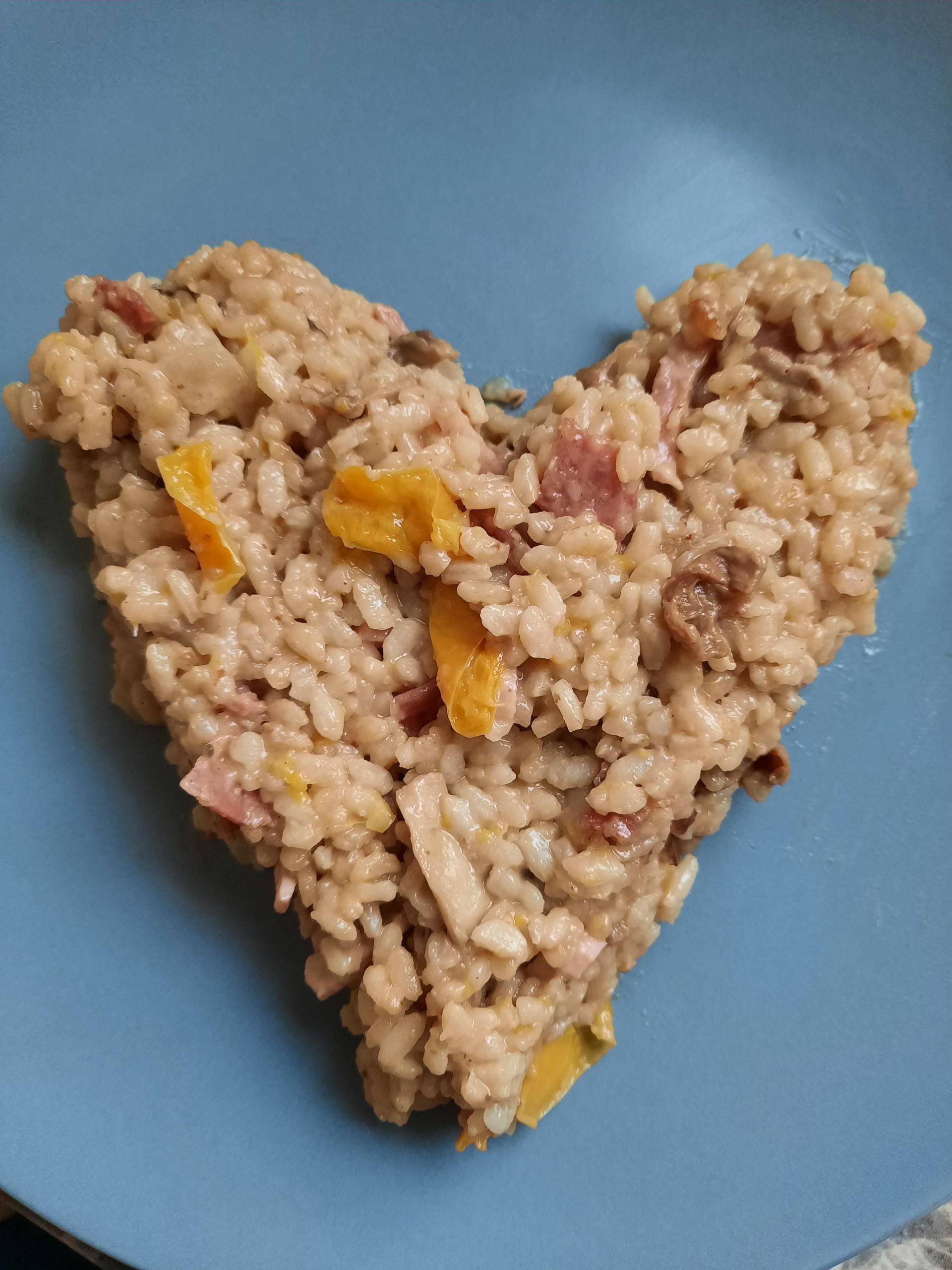 Risotto au poivron, champignons et jambon - Recepten Cookeo | Moulinex