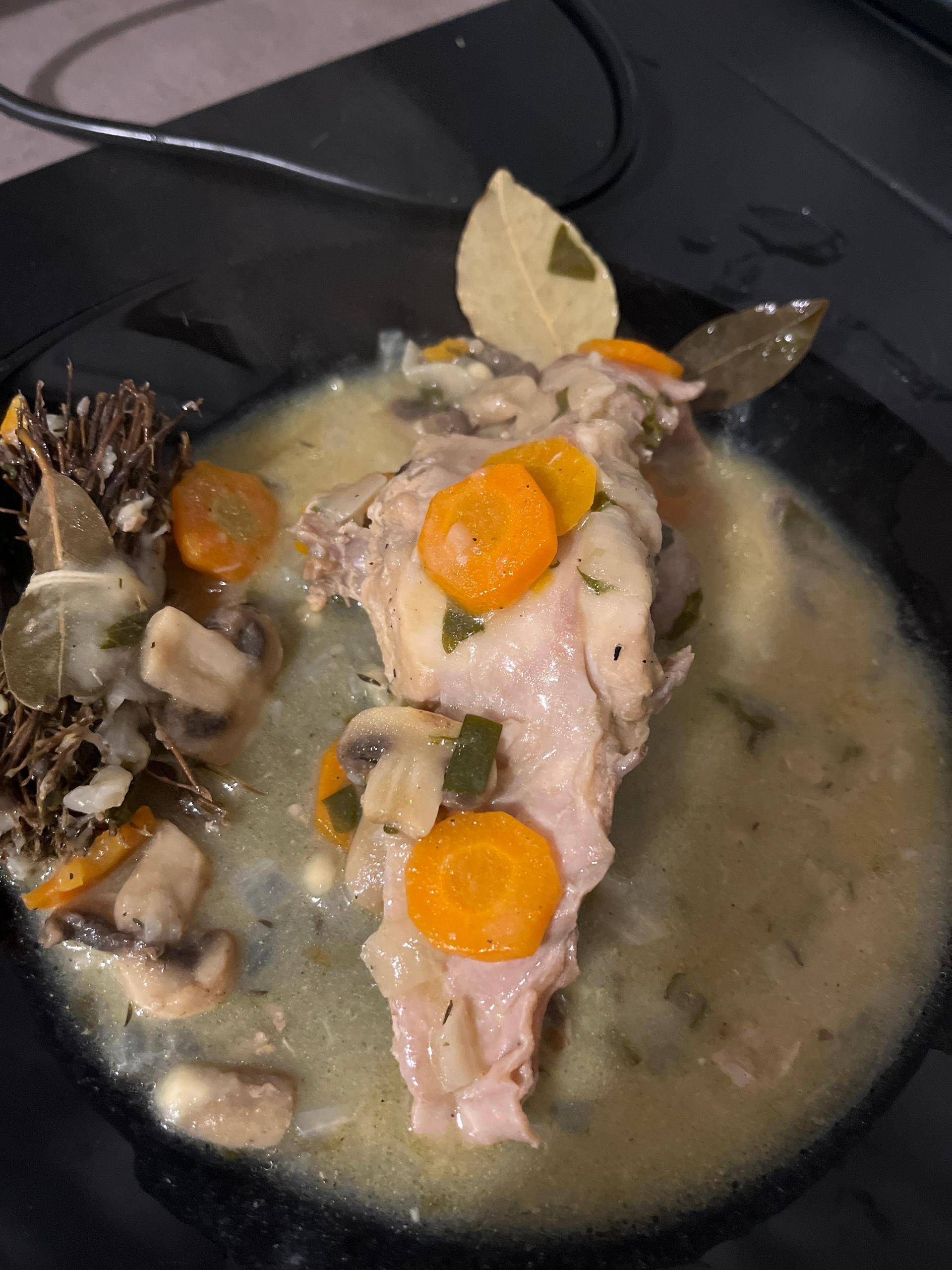 Lapin au vin blanc et champignons - Recepten Cookeo | Moulinex