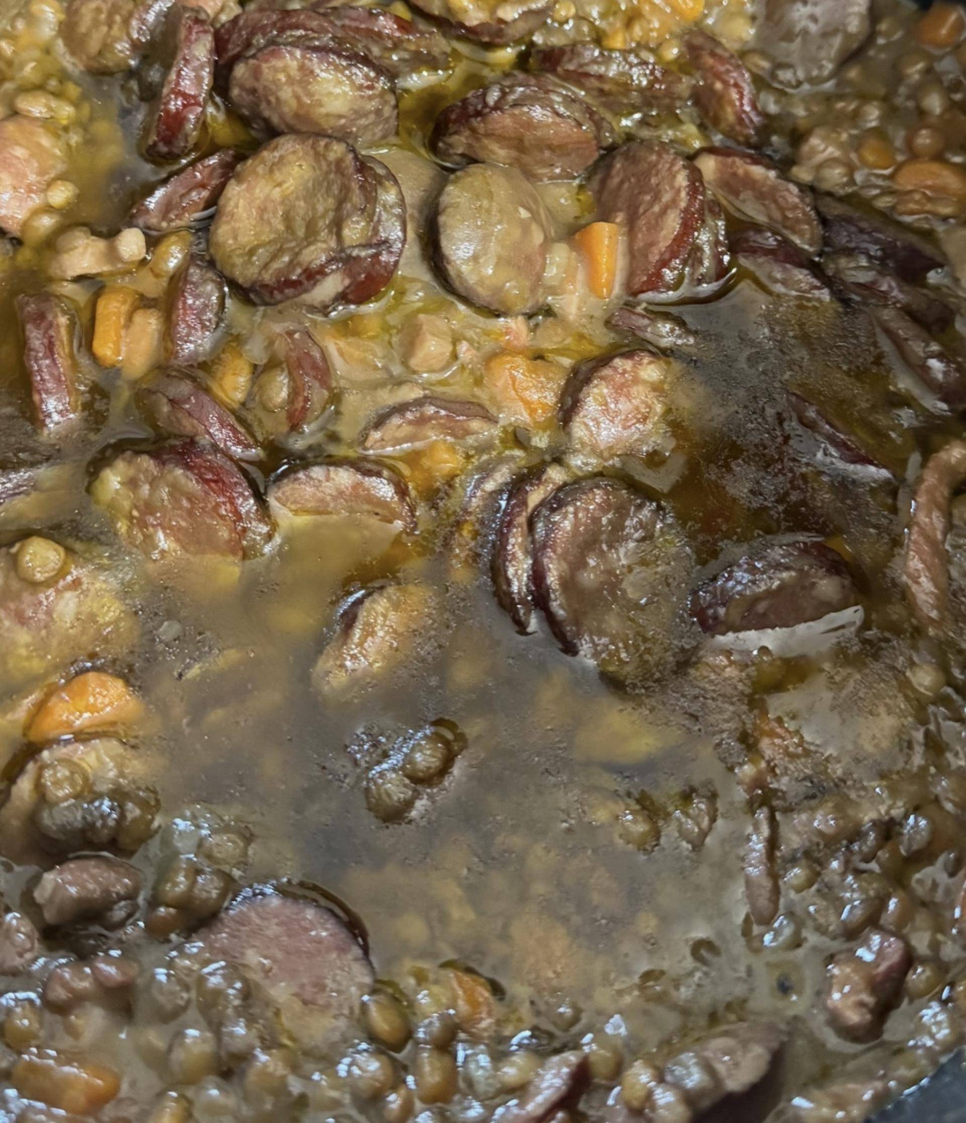 Saucisses lentilles carottes lardons - Recette Cookeo Infinity Autostir | Moulinex