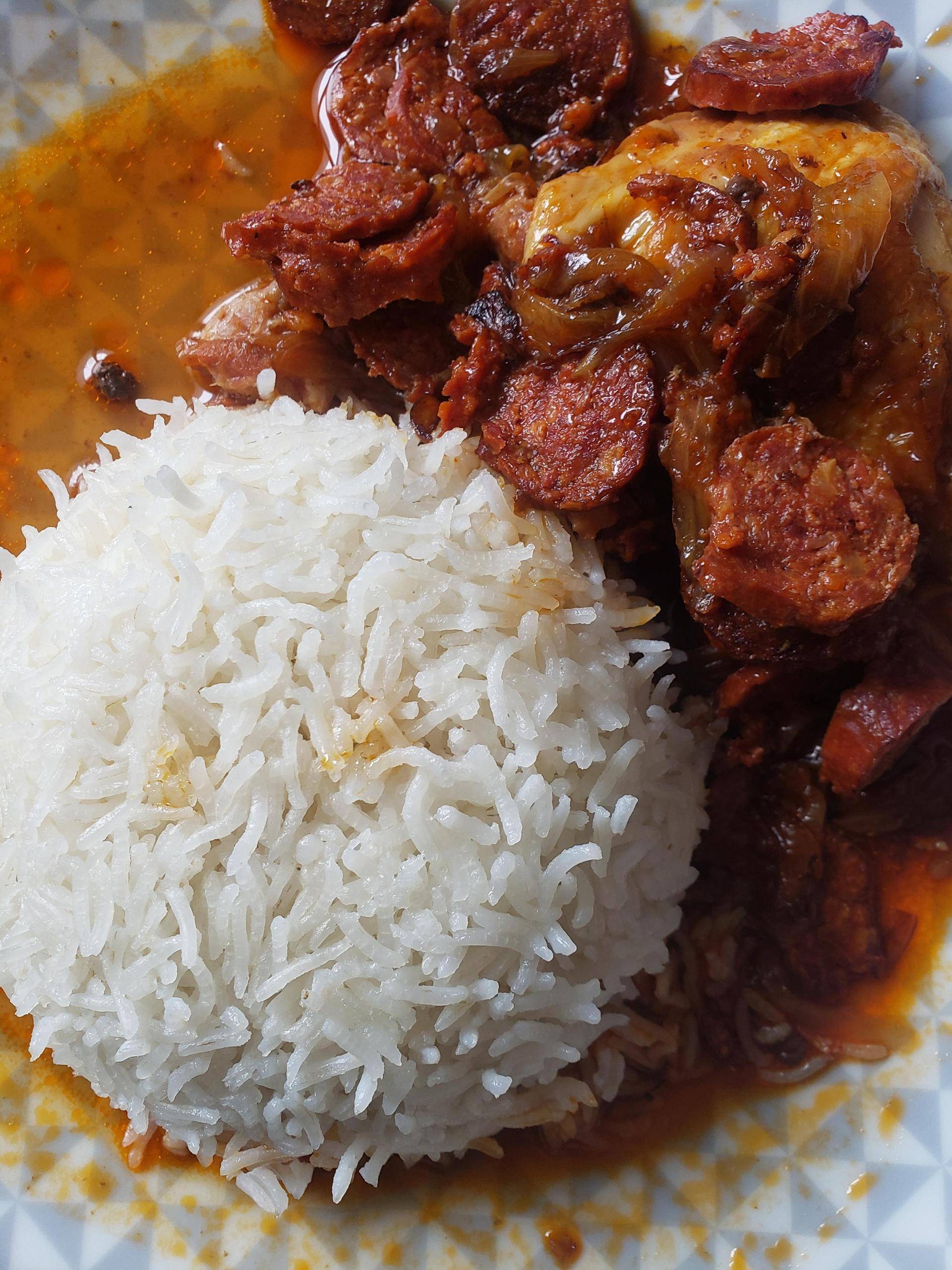 Poulet chorizo et dôme de riz - Recepten Cookeo | Moulinex