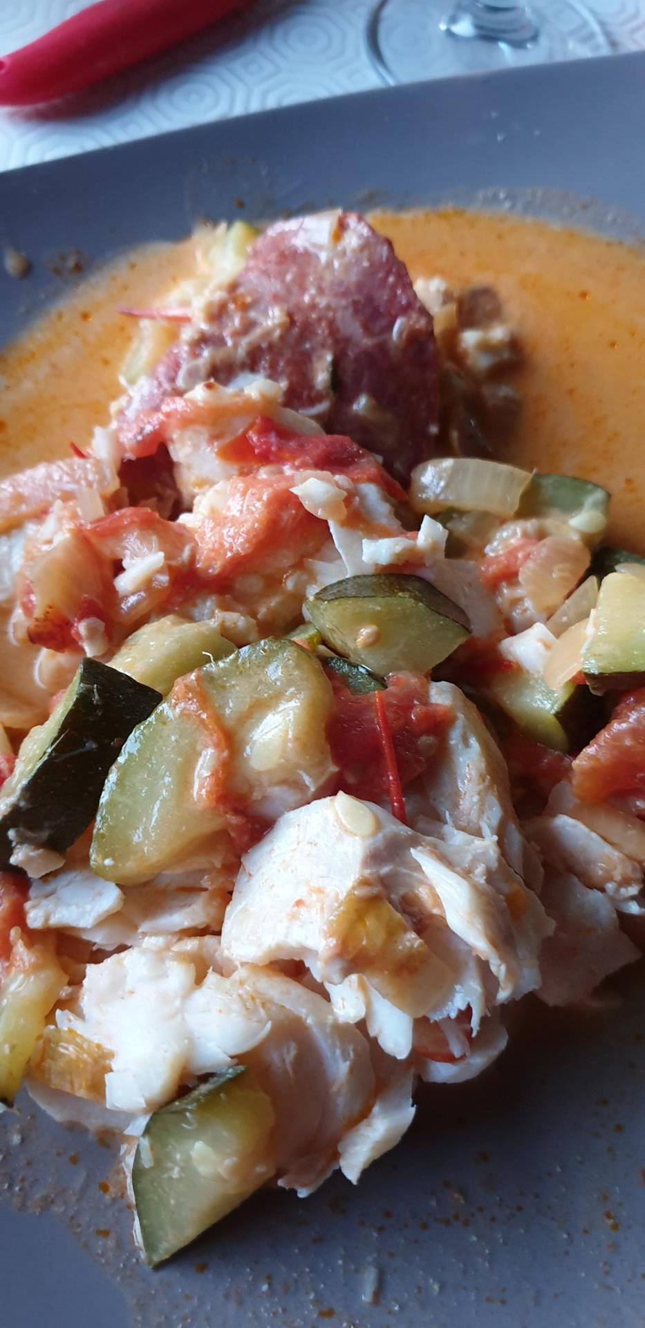 Dos de cabillaud au chorizo - Recepten Cookeo | Moulinex