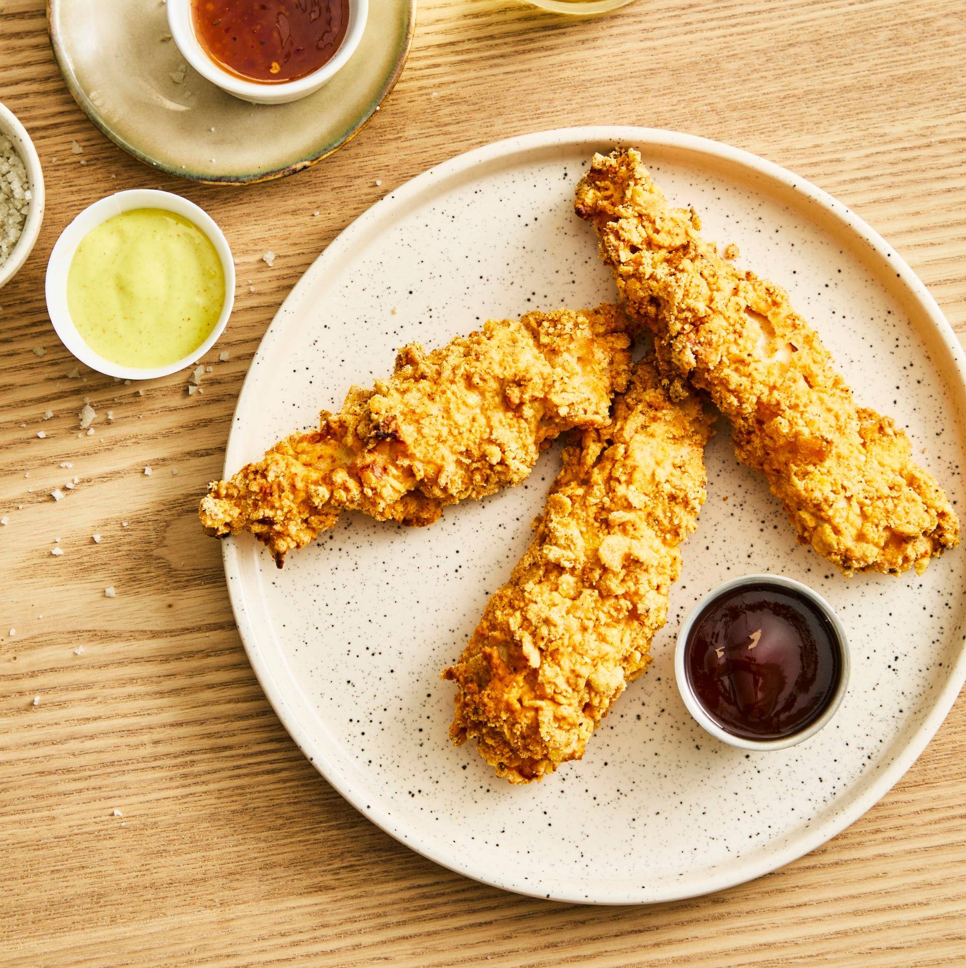 Tenders de poulet façon KFC®, légumes à la méditerranéenne - Recette Dual EasyFry | Moulinex