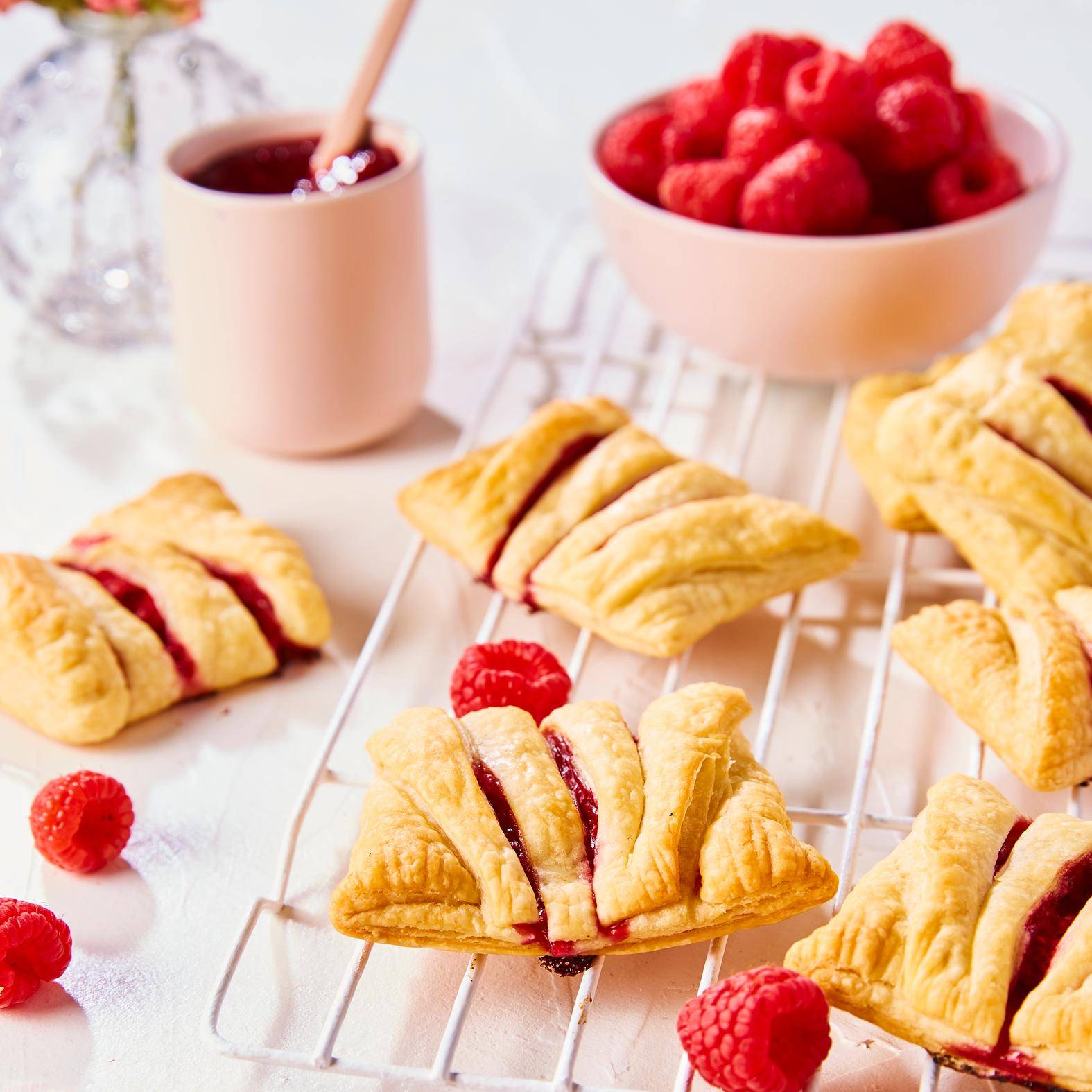 Feuilletés framboises - Recette Cook'in One | Moulinex