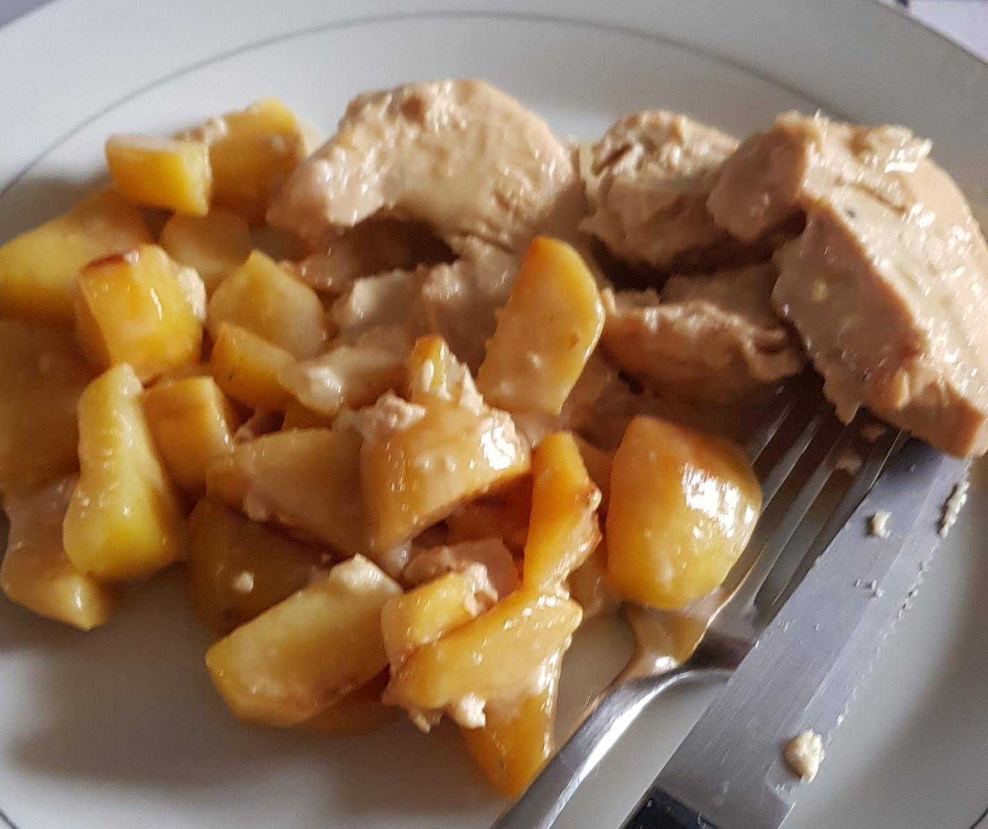 Rôti de filet de dinde-PDT sauce camembert - Recette Cookeo | Moulinex