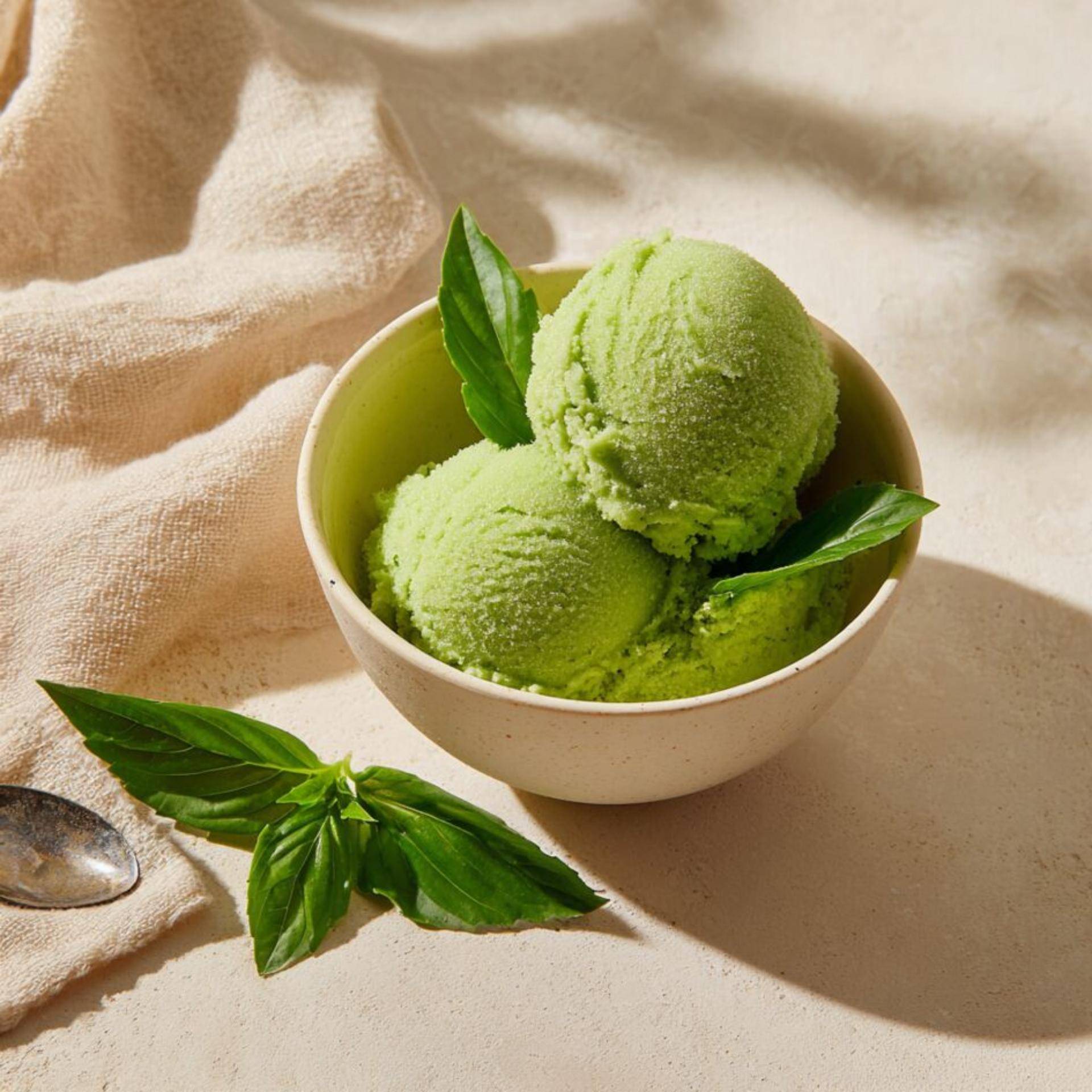 Sorbet basilic avec la machine à glaces Dolci - Recette Dolci | Moulinex