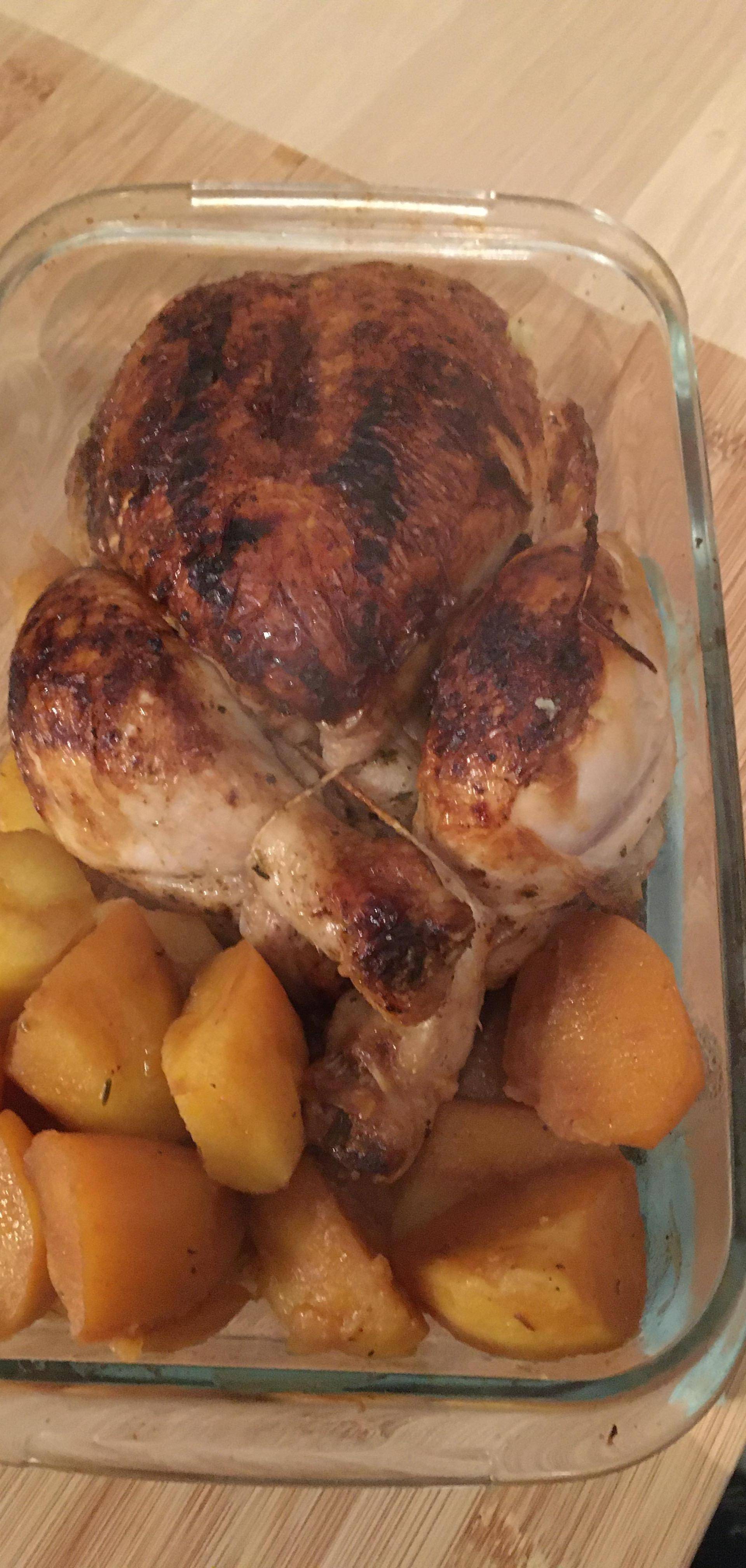 Poulet rôti et ses pommes de terre - Recette Cookeo | Moulinex