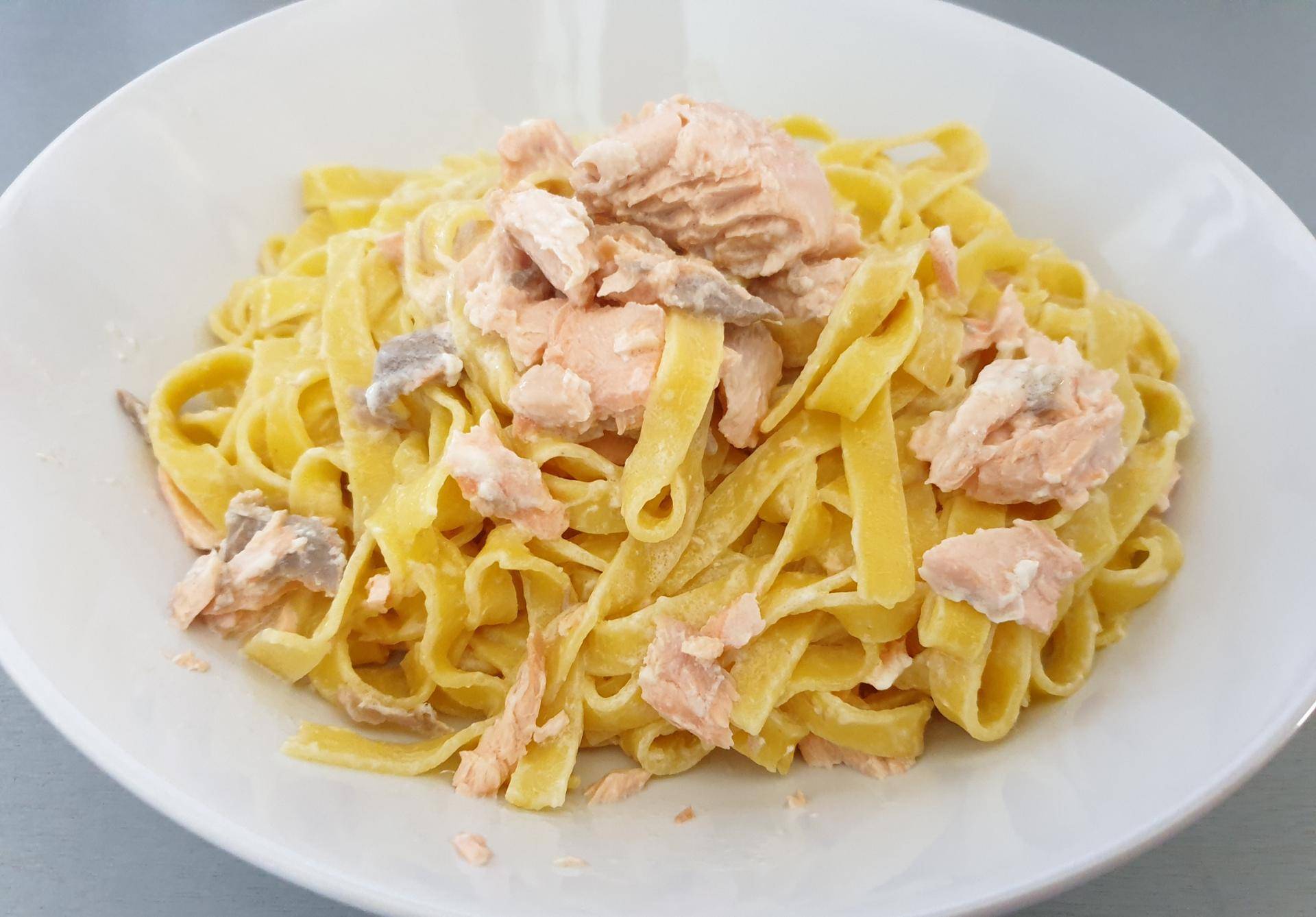Tagliatelle au saumon a la crème - Recepten Companion Connect XL | Moulinex
