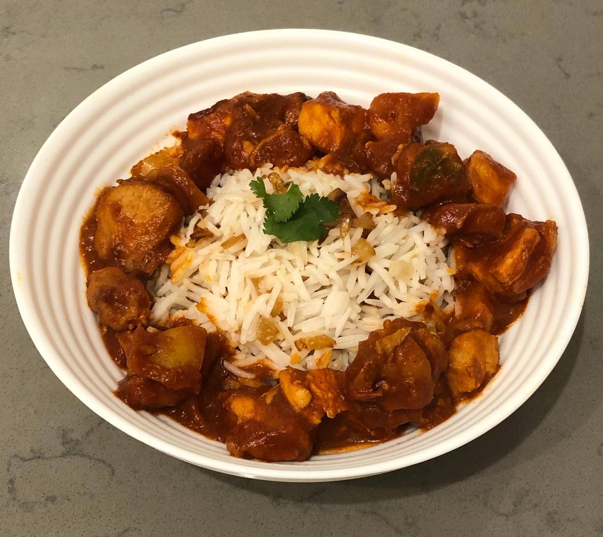 Riz aux oignons et poulet basquaise - Recepten Cookeo | Moulinex