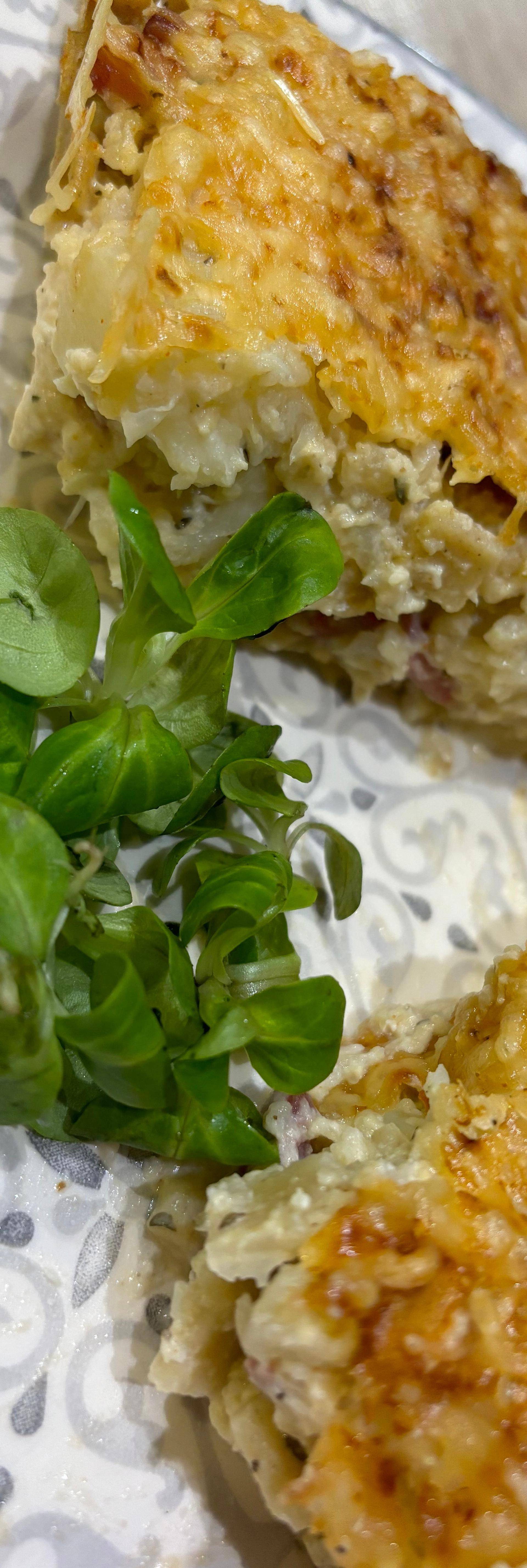 Choux fleur au bacon et chèvre façon carbonara - Recette Cookeo | Moulinex