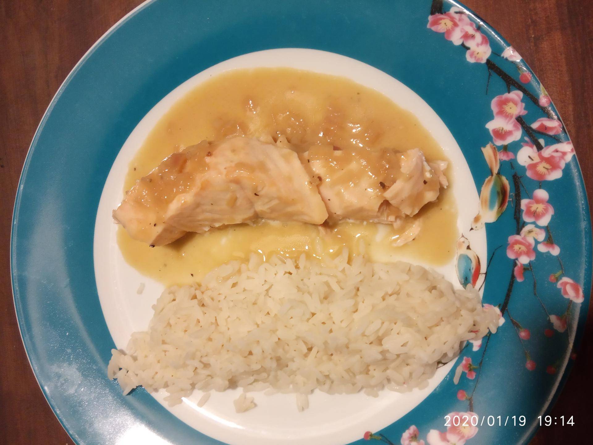 Saumon vapeur sauce au cidre - Recepten Companion Connect XL | Moulinex
