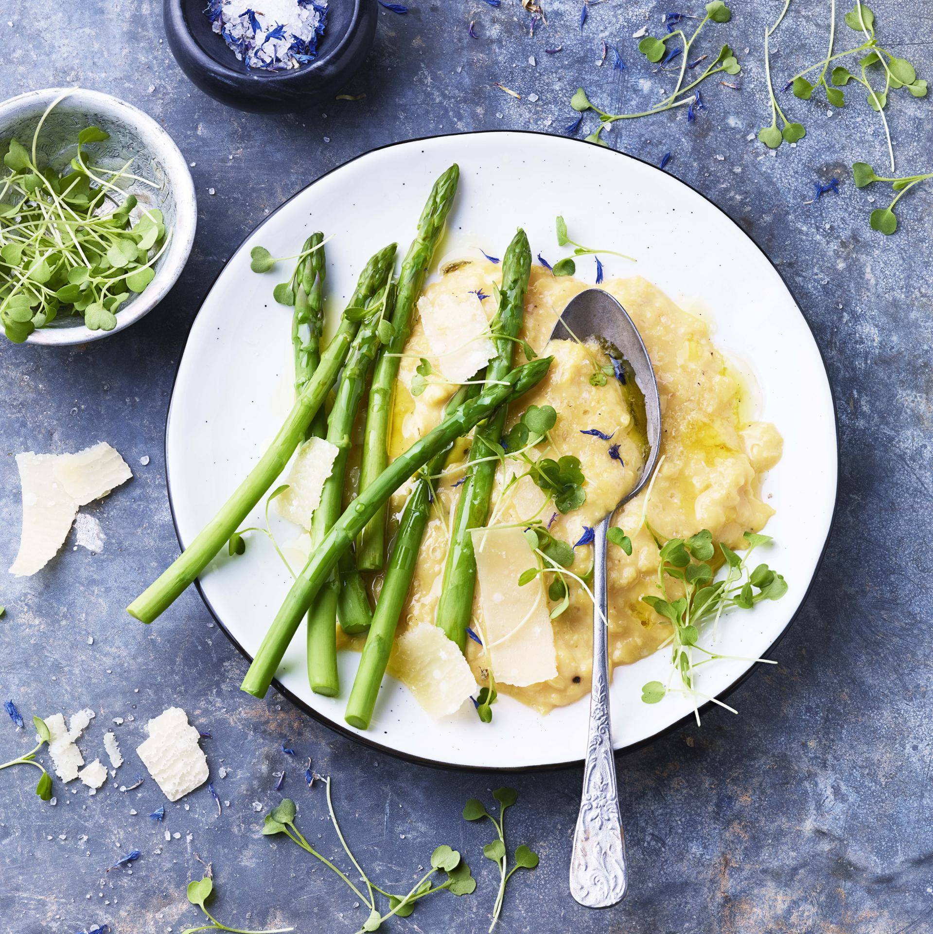 Œufs brouillés aux asperges - Recette Cuiseur vapeur | Moulinex