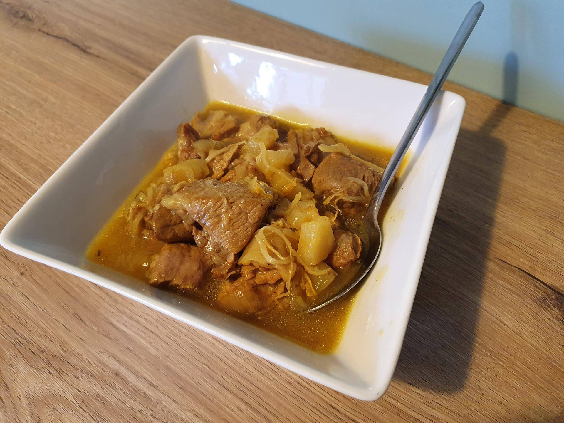 Porc au curry, ananas et soja - Recepten Cookeo | Moulinex