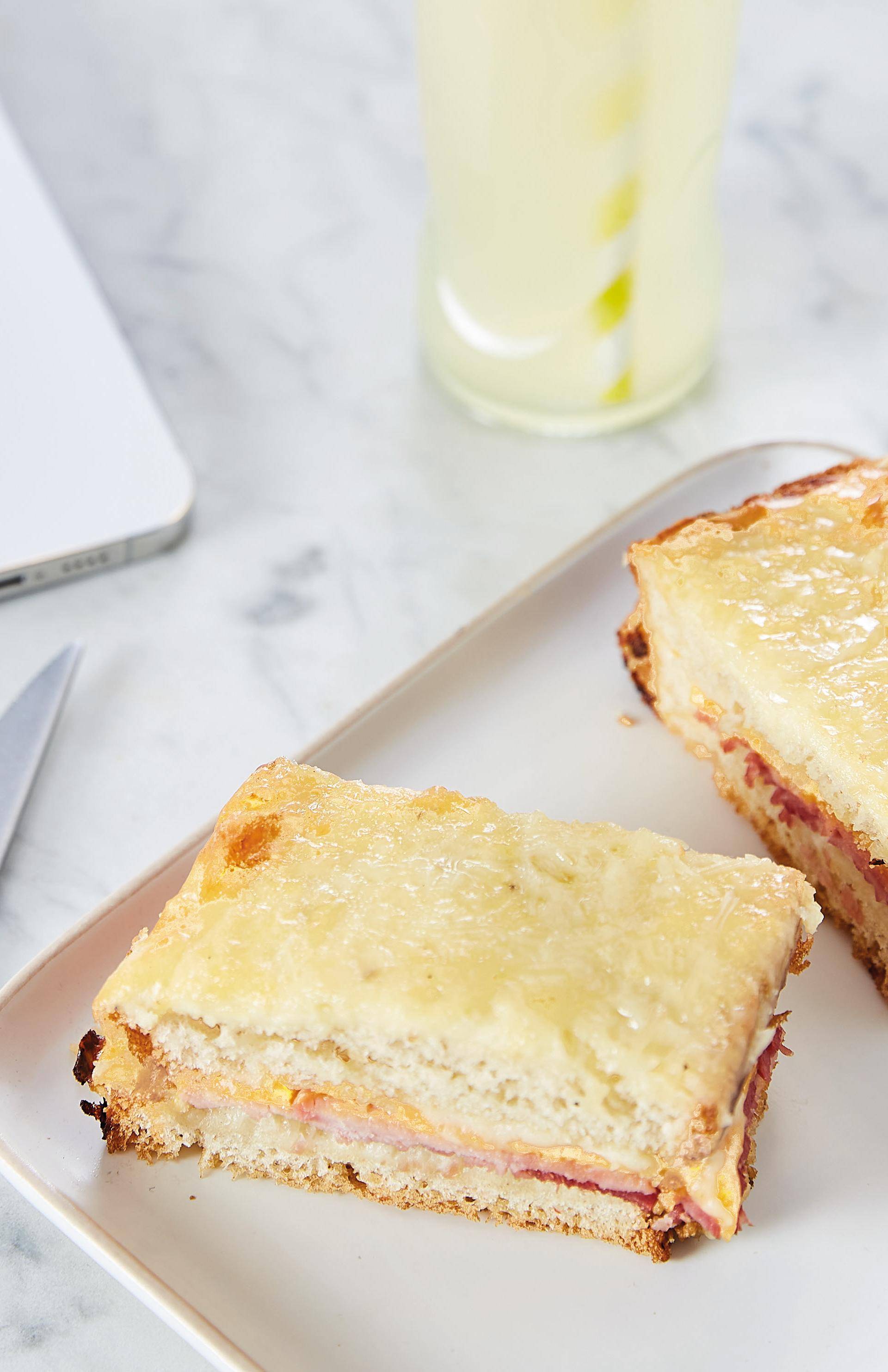 Grilled cheese au jambon - Recette Easy Fry Compact | Moulinex