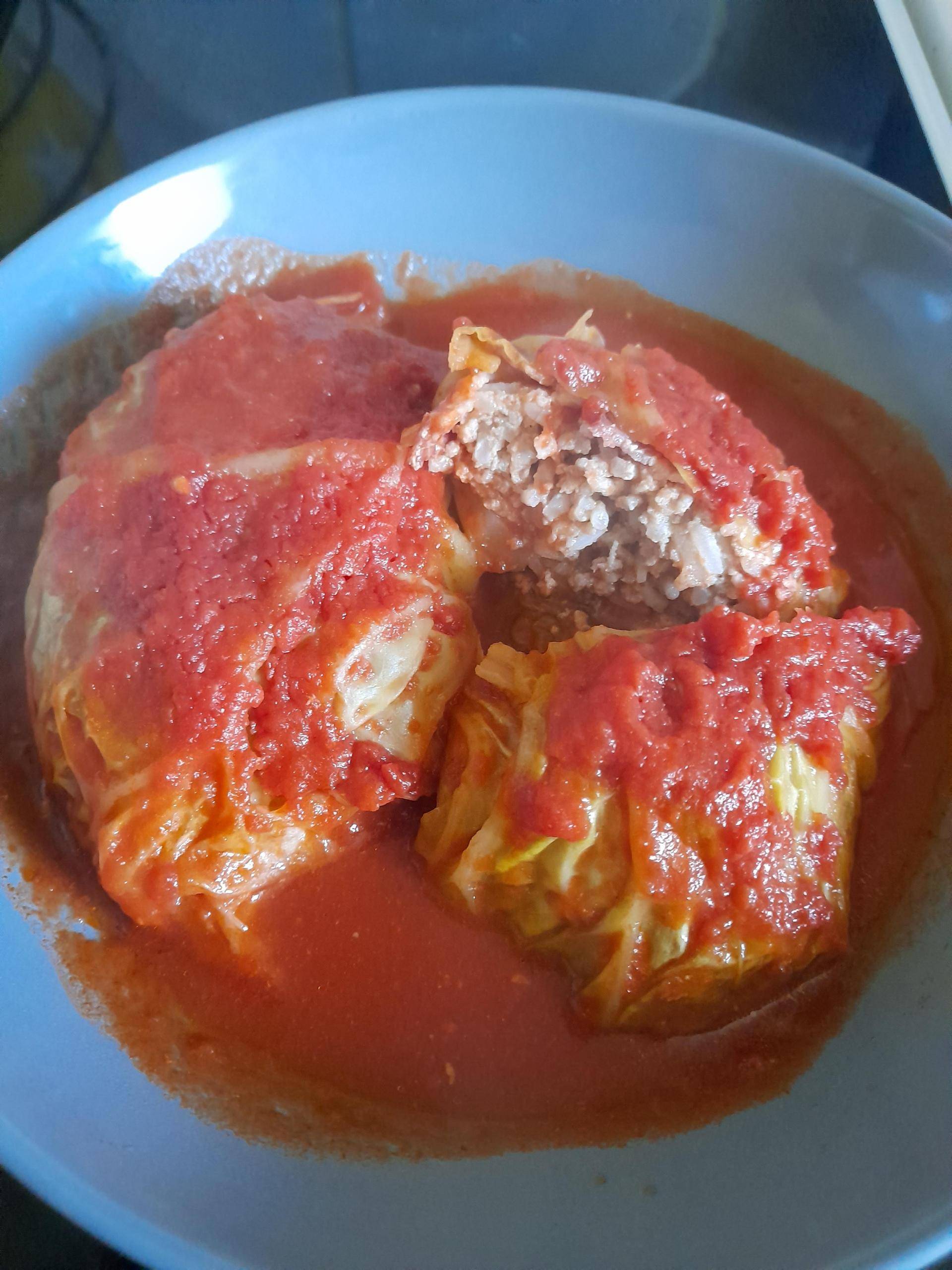 Paupiettes de chou à la viande hachée et sauce tomate 🍅 - Recette Cookeo | Moulinex