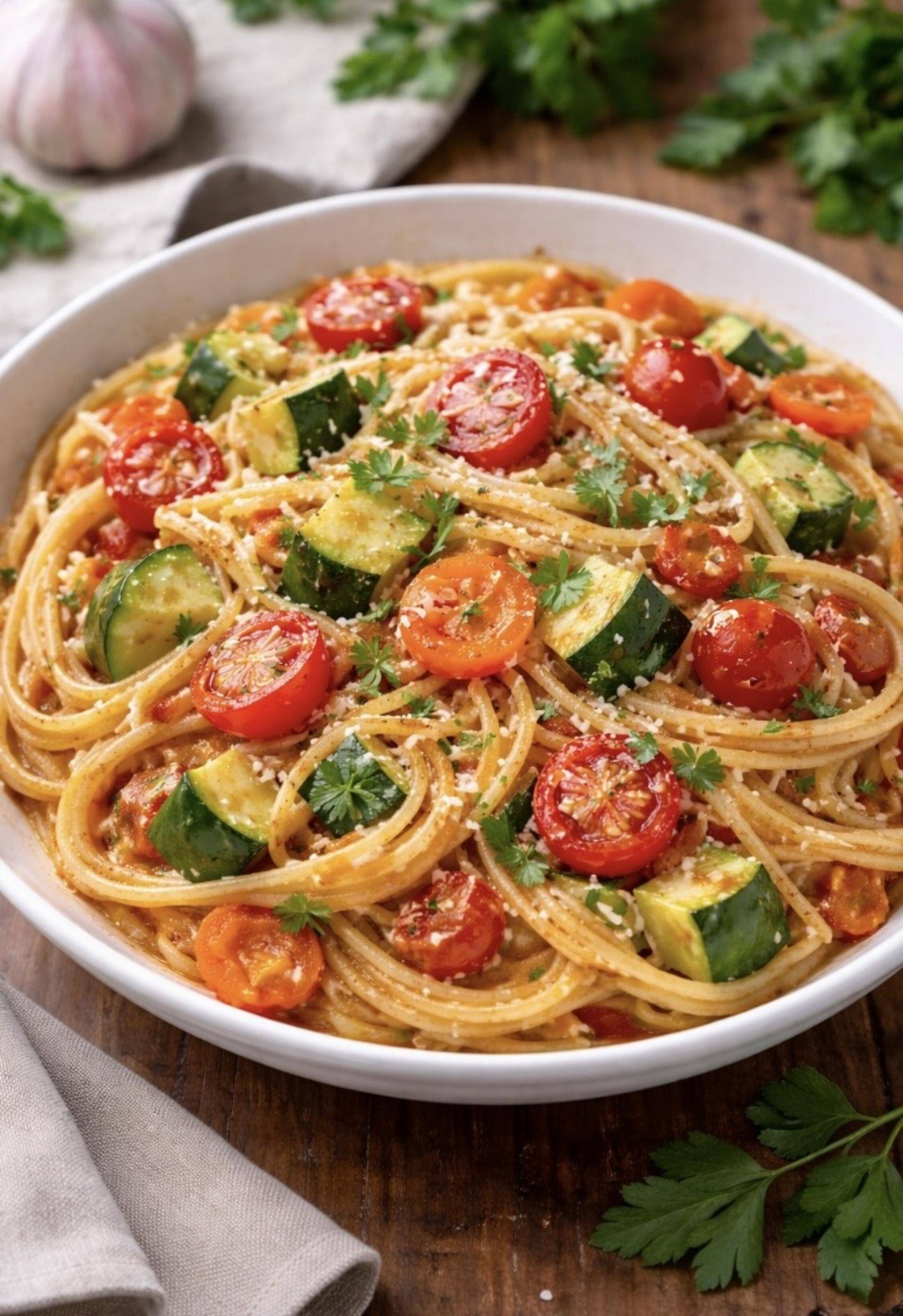 One Pot Pasta aux spaghettis et légumes - Recette Cookeo V3 | Moulinex