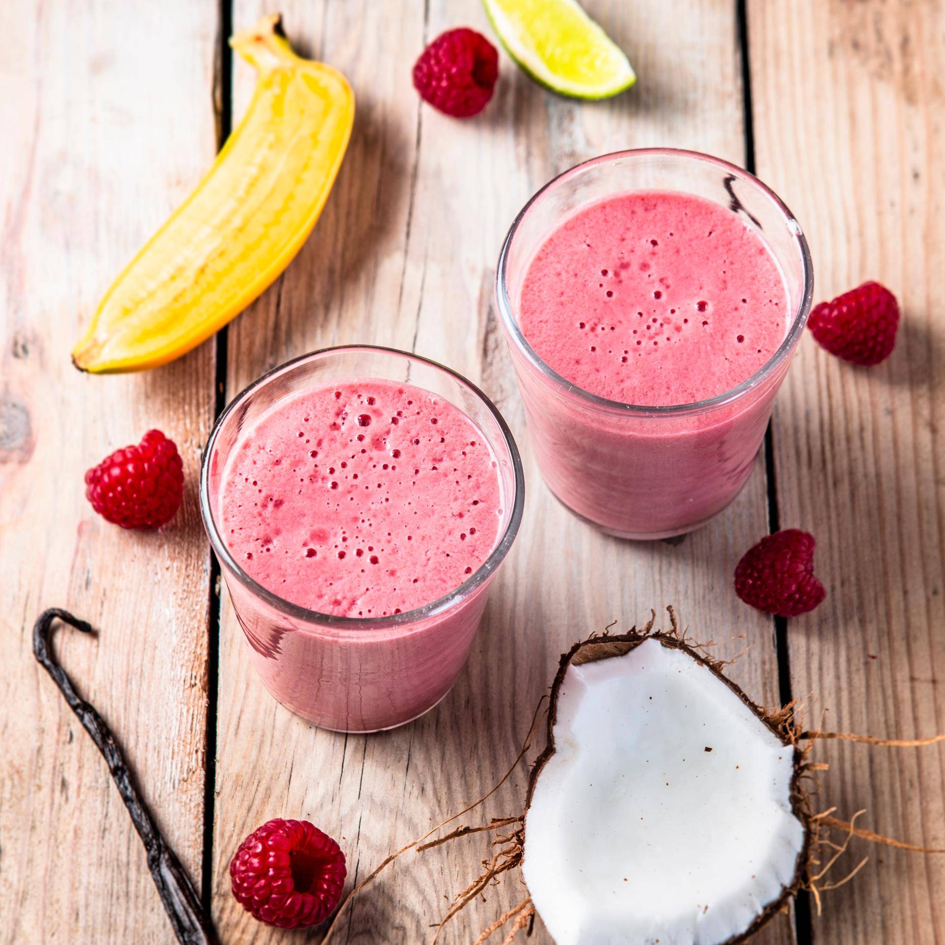 Smoothie framboises, coco et vanille - Recepten Perfectmix + | Moulinex