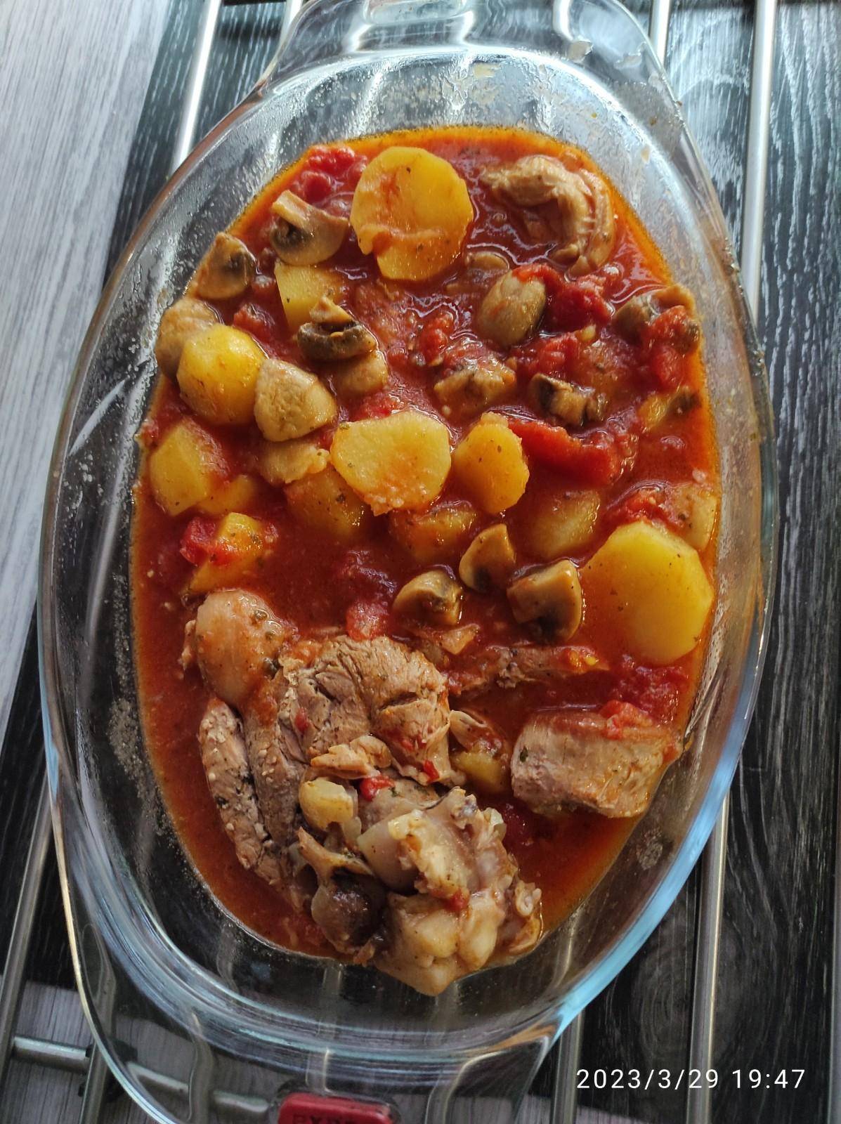 Rouelle de porc à la tomate et pomme de terre - Recepten Cookeo V3 | Moulinex