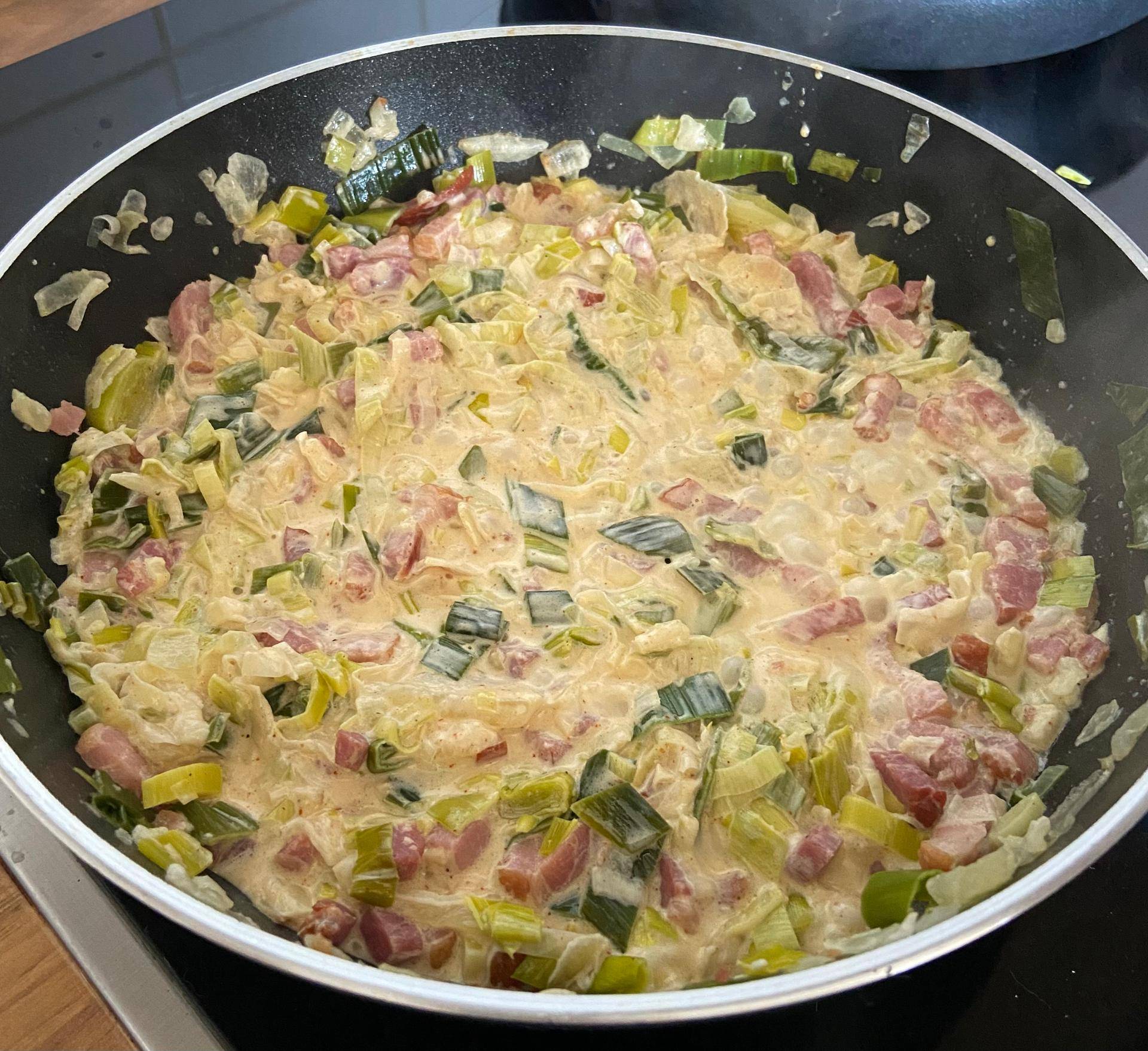 Poireaux à la crème et lardons - Recepten Cookeo | Moulinex
