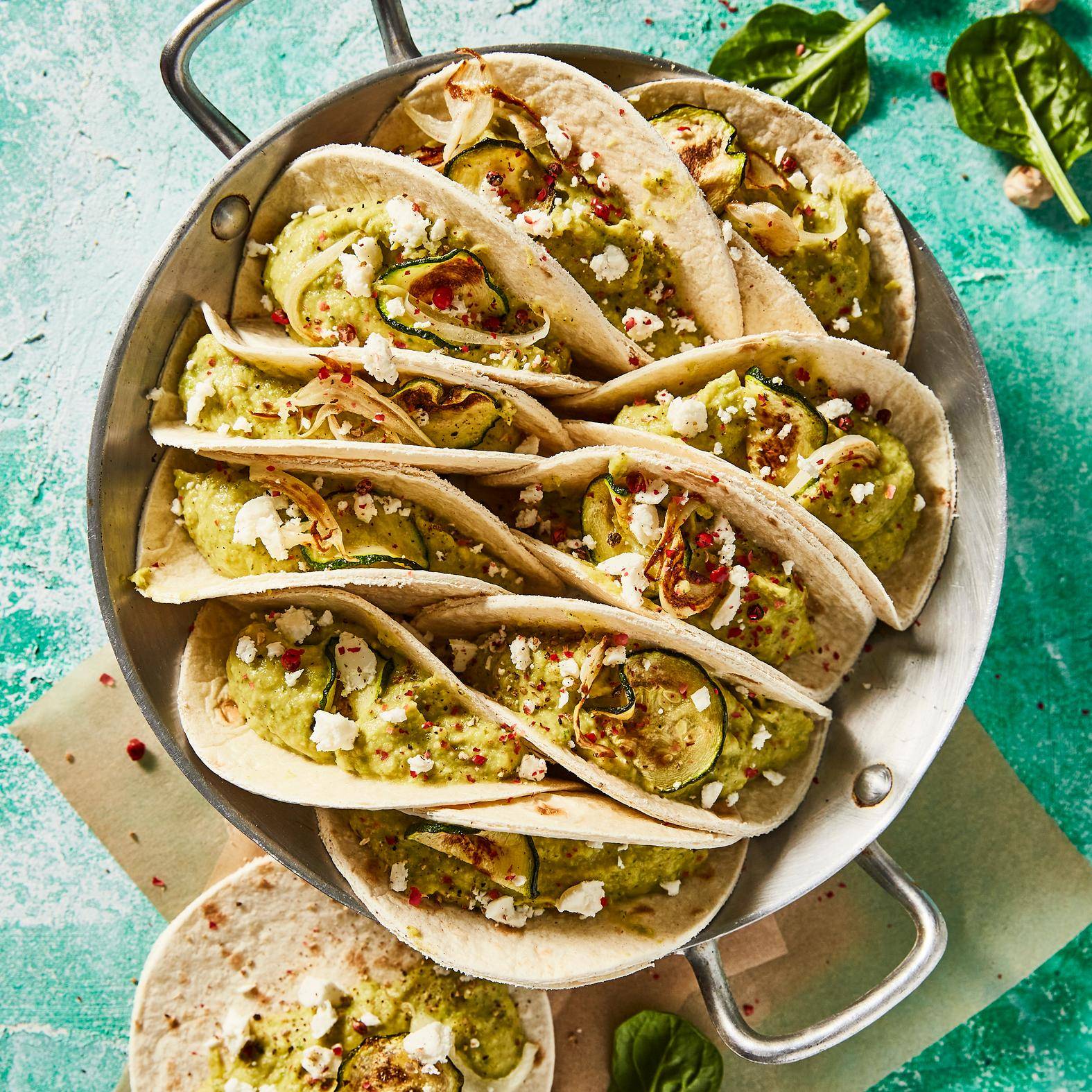 Mini quesadillas au houmous de courgettes - Recette Perfectmix + | Moulinex