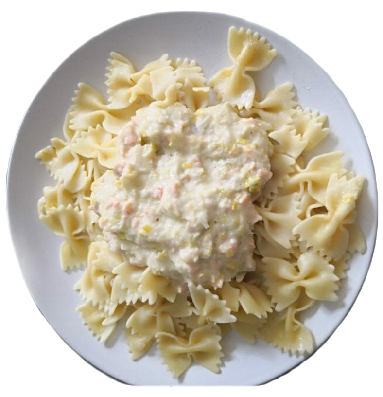 Farfalles à la crème de poireaux - Recette Companion XL | Moulinex