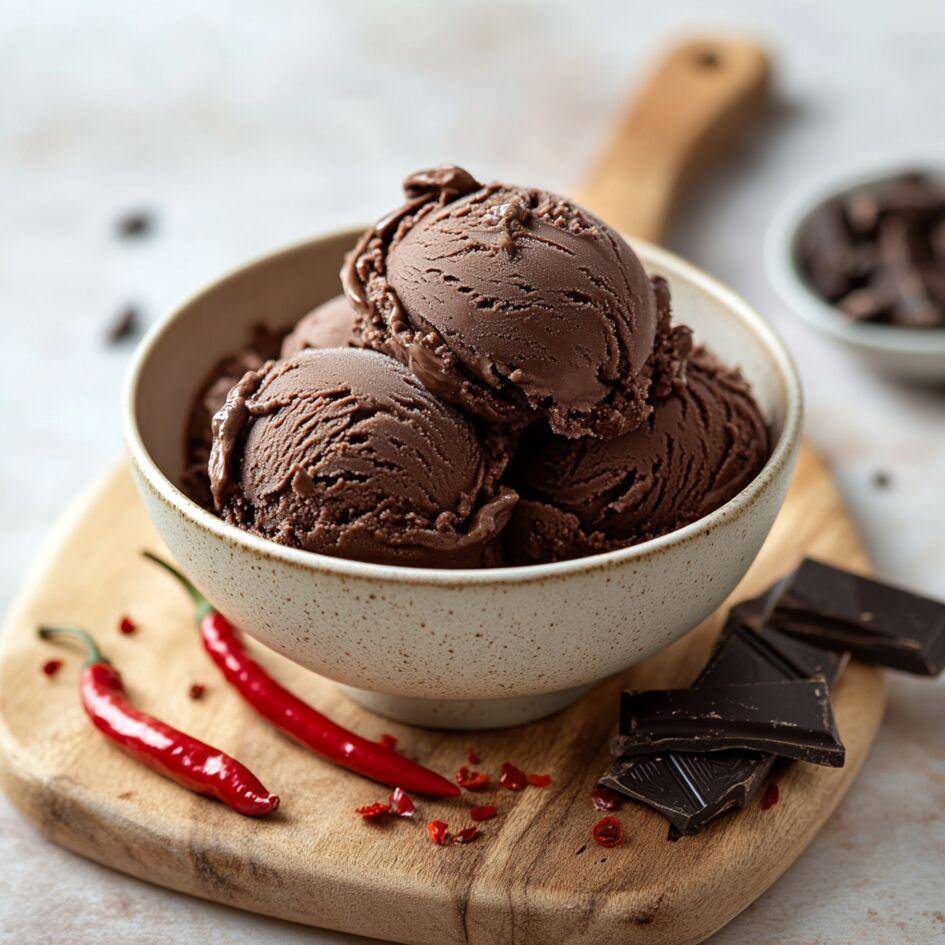 Glace au chocolat noir et piment - Recepten Companion Connect XL | Moulinex