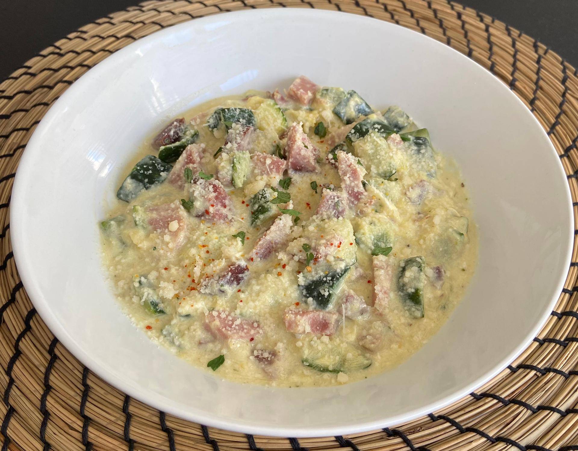 Courgettes à la "Carbonara" - Recepten Companion XL | Moulinex
