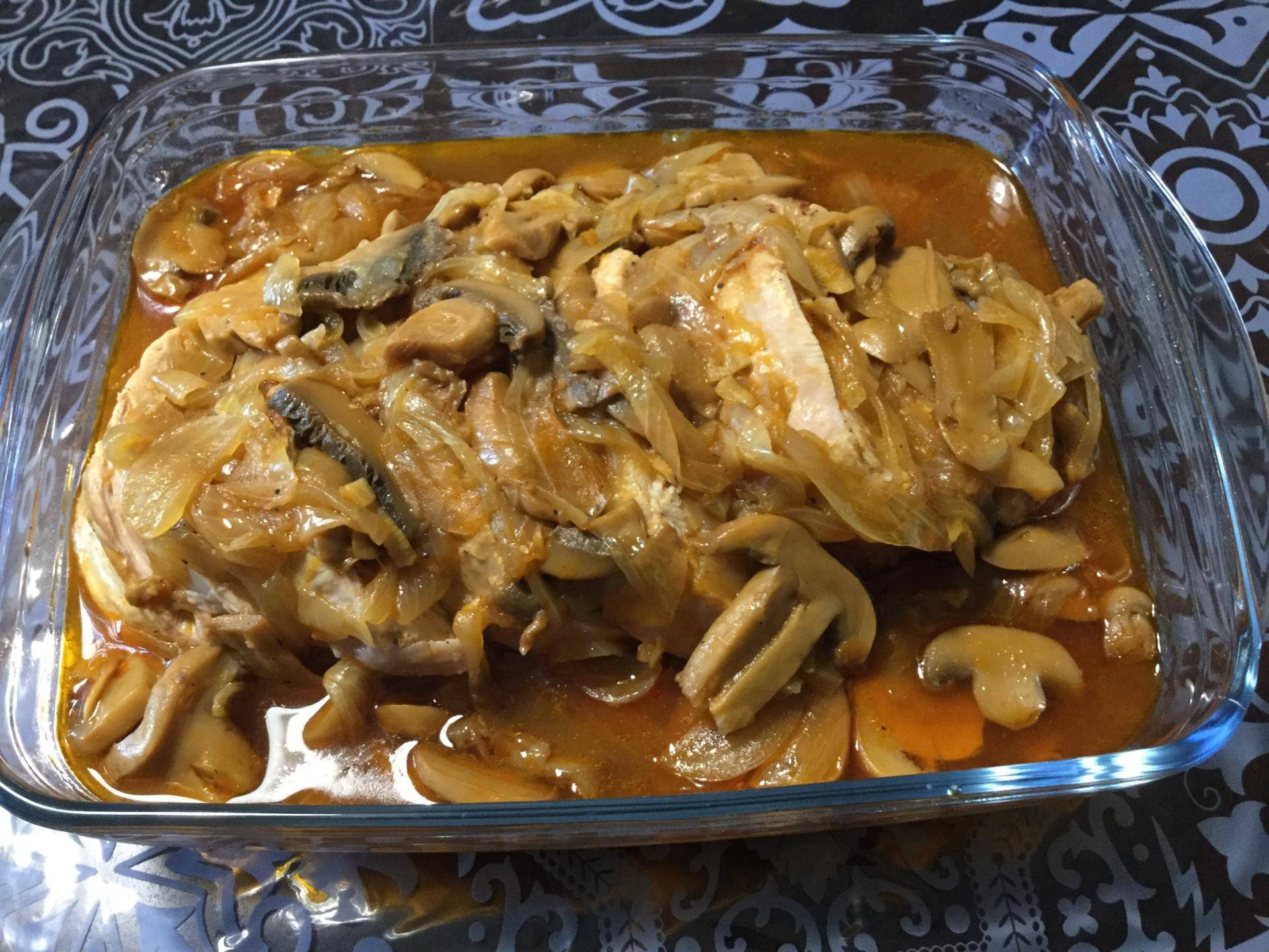 Rôti de dinde champignons de Paris oignons - Recette Cookeo | Moulinex