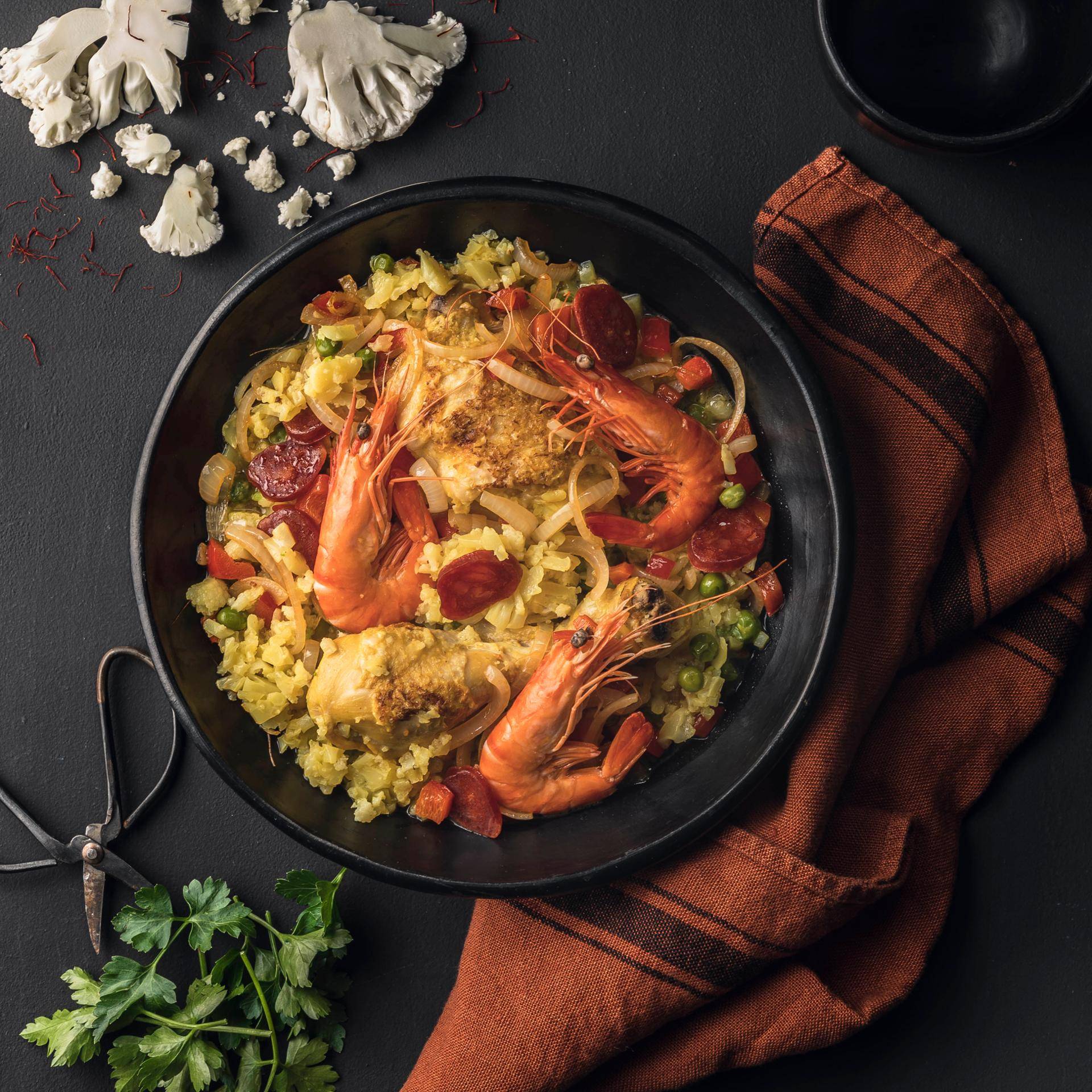 Paella de chou-fleur safran - Recette Cookeo | Moulinex