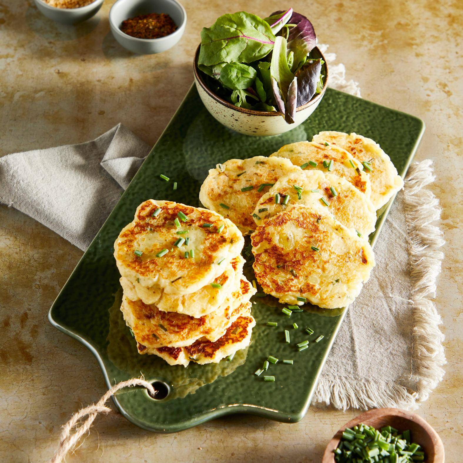 Galettes moelleuses de purée de pommes de terre antigaspi - Recette Cook'in One | Moulinex