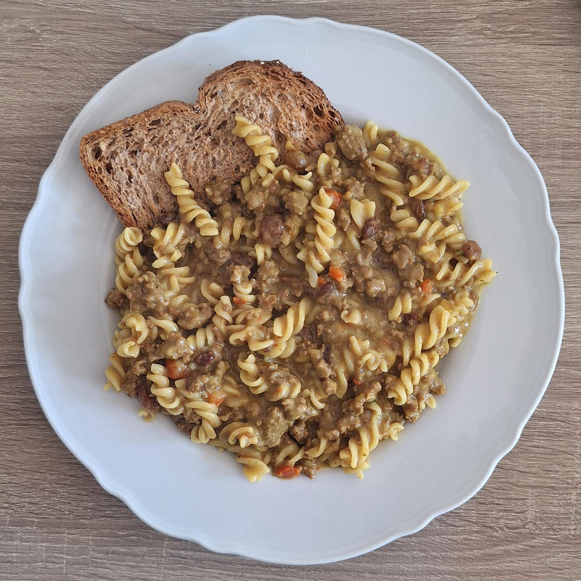 Spirelli met gehakt en curry - Recepten Cookeo V3 | Moulinex