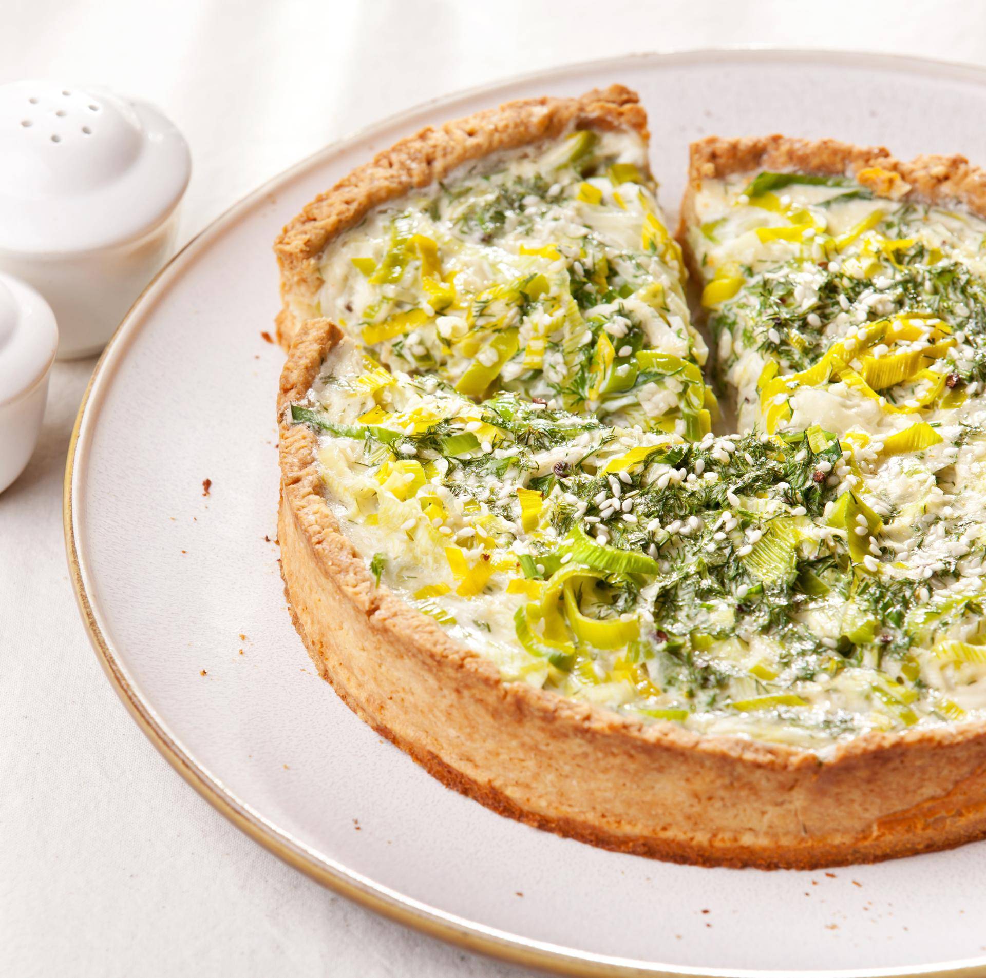 Quiche fondante poireaux et curry - Recette Easy Fry XL Surface | Moulinex