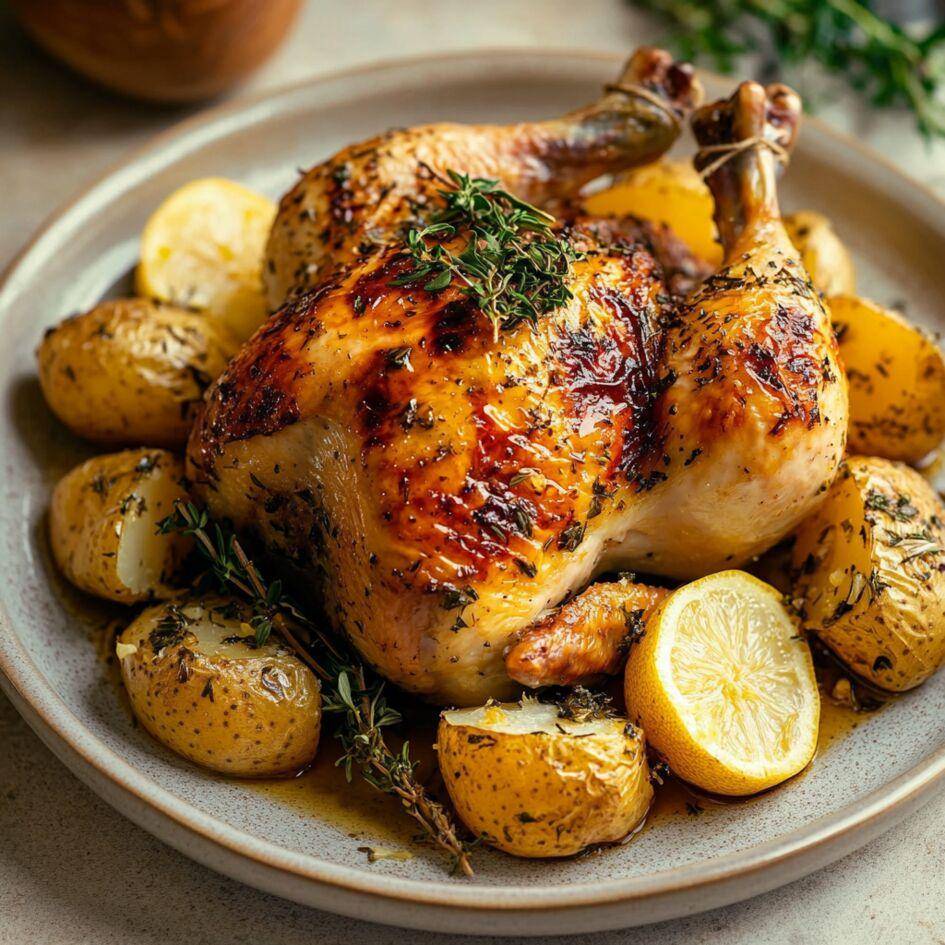 Poulet rôti aux herbes et pommes de terre - Recepten Cookeo Infinity 17in1 | Moulinex
