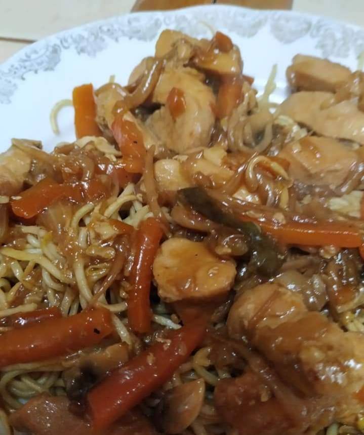 Nouilles chinoise au poulet - Recepten Cookeo V3 | Moulinex