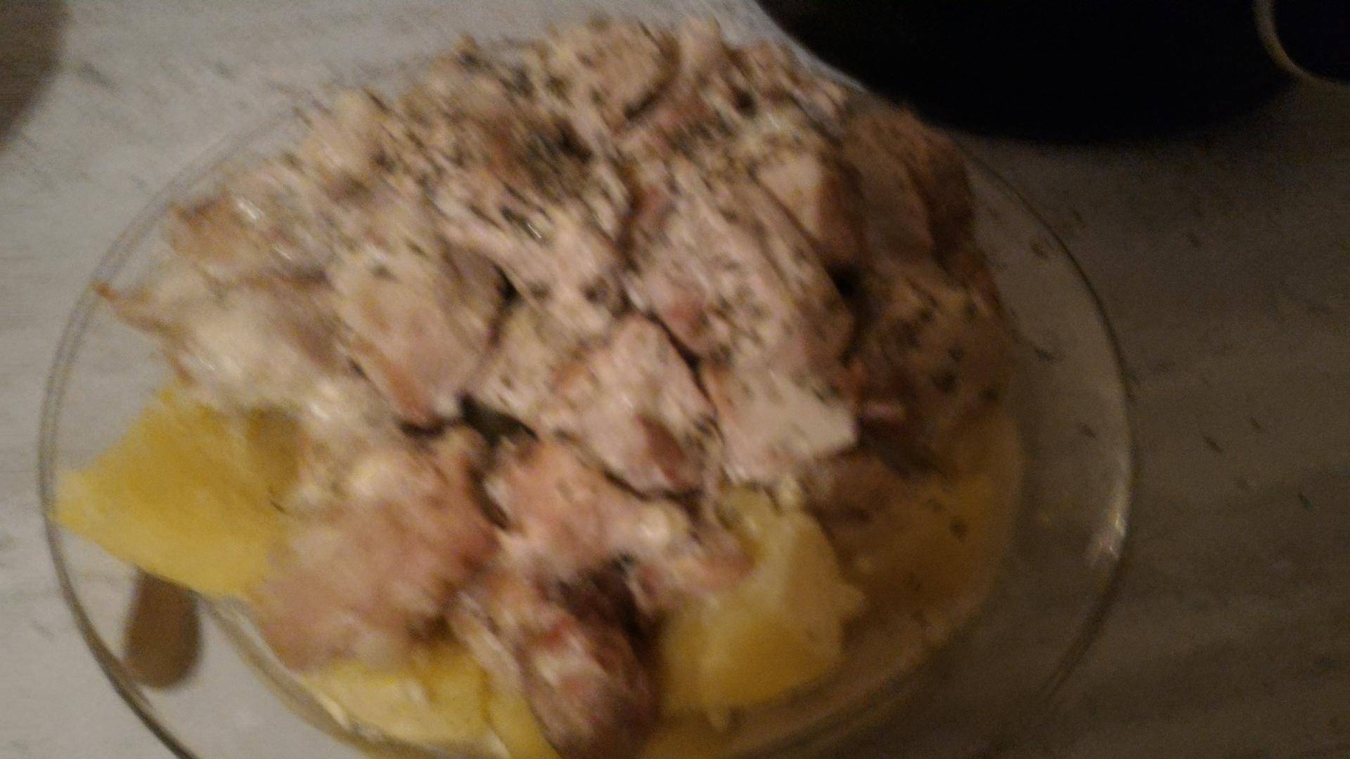 Saute de porc pomme de terre sauce boursin - Recepten Cookeo | Moulinex