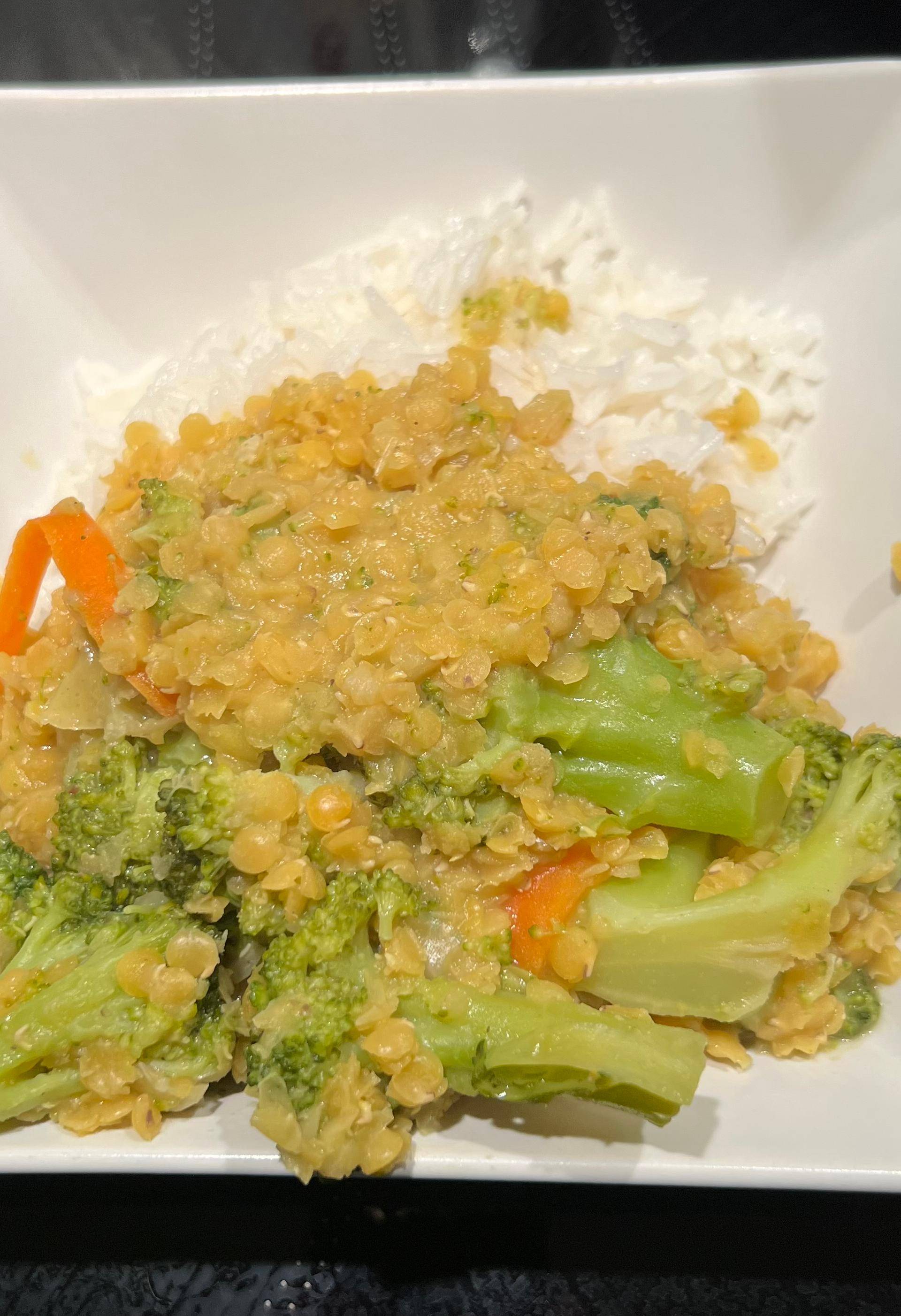 Curry brocolis carotte - Recette Companion Connect XL | Moulinex