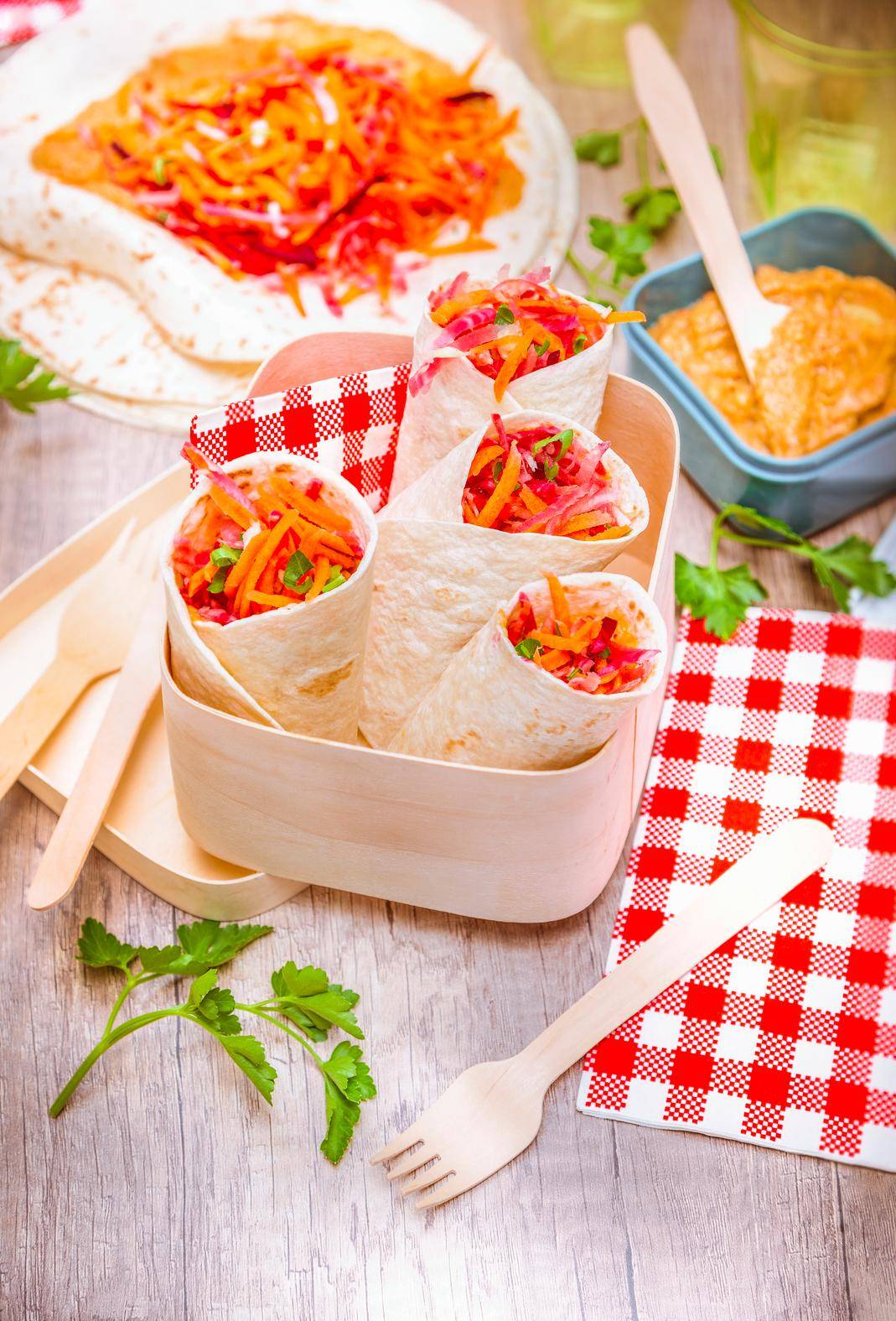 Groentenwraps met paprika-guacamole - Recepten Companion | Moulinex