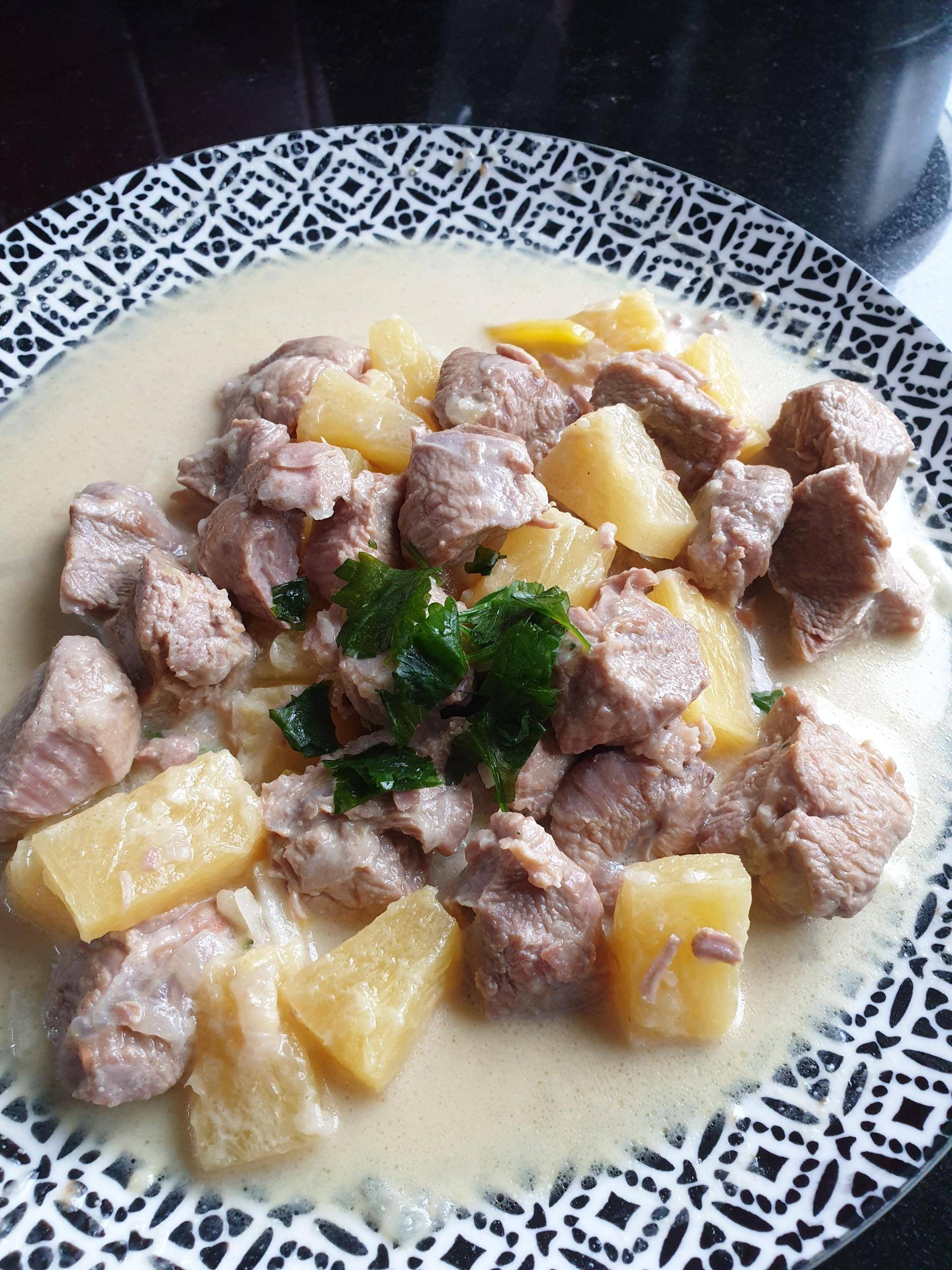 Poulet à l'ananas et au lait de coco - Recepten Cookeo | Moulinex