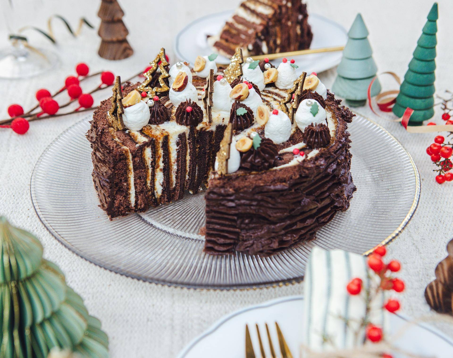 Bûche praliné, fève de tonka et chocolat by Noëmie Honiat - Recette Kitchen Machines Touch/Touch + | Moulinex