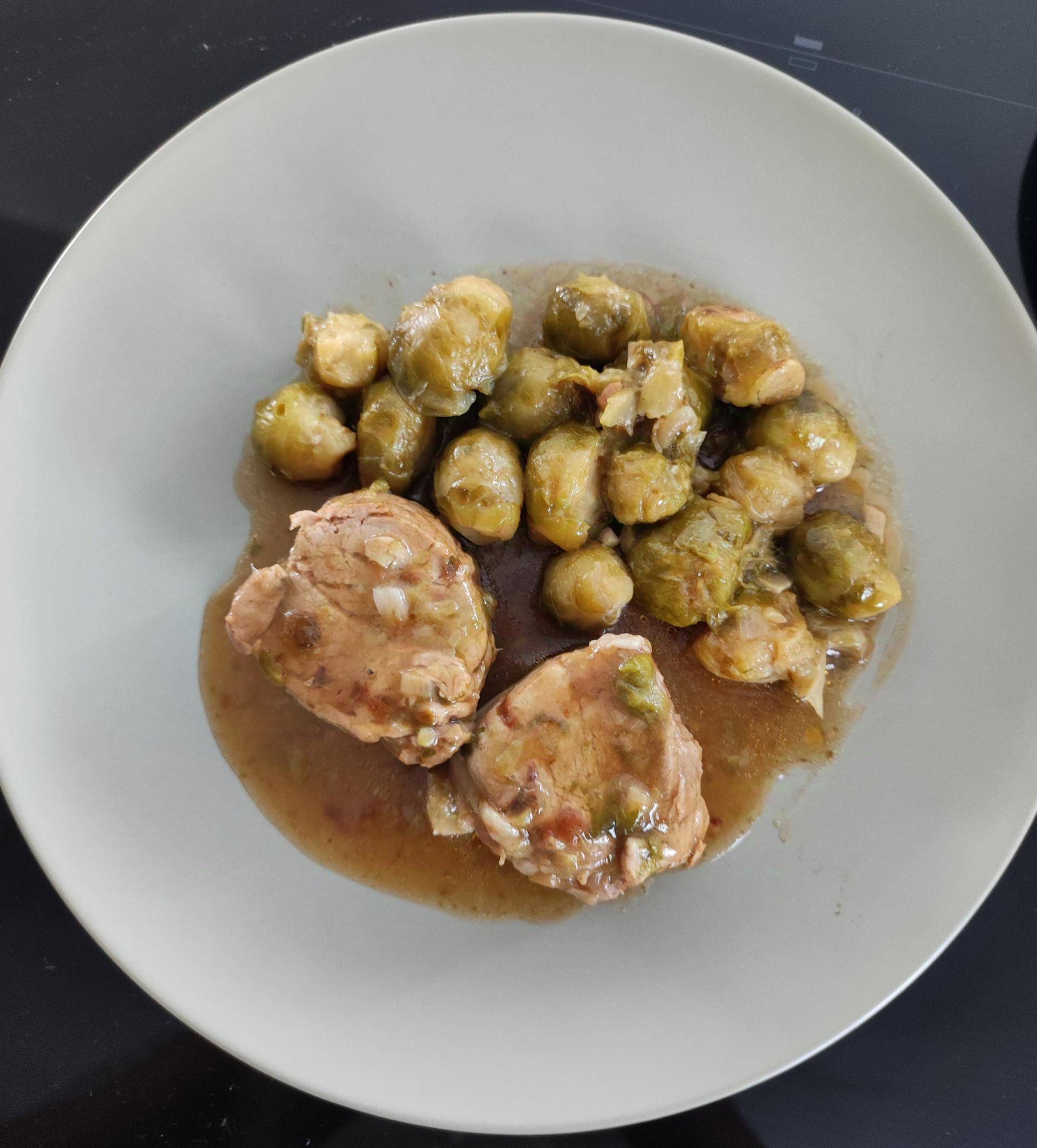Filet mignon de porc choux bruxelles - Recepten Cookeo | Moulinex