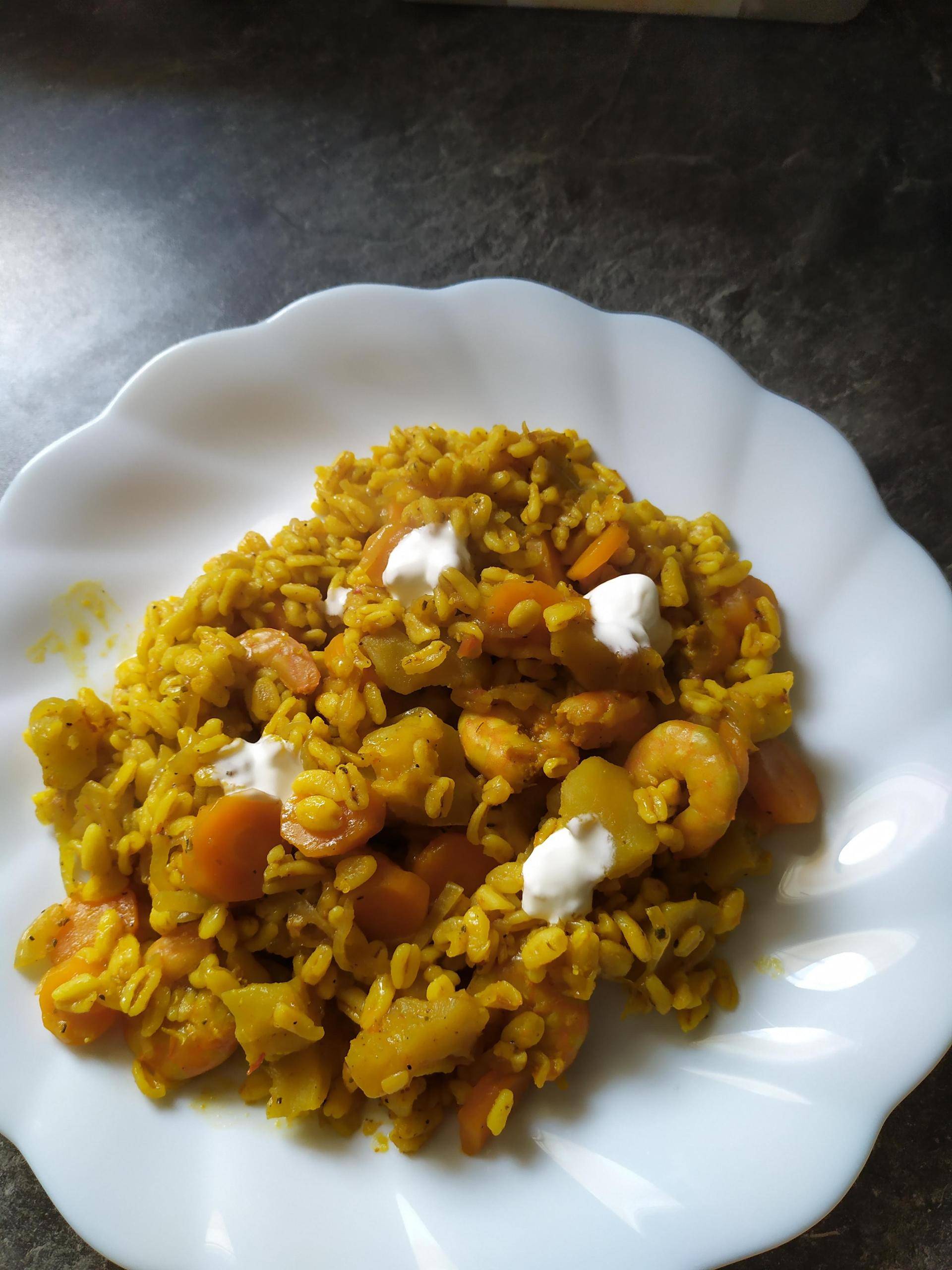 Ebly aux crevettes,carottes et christophine - Recepten Cookeo | Moulinex