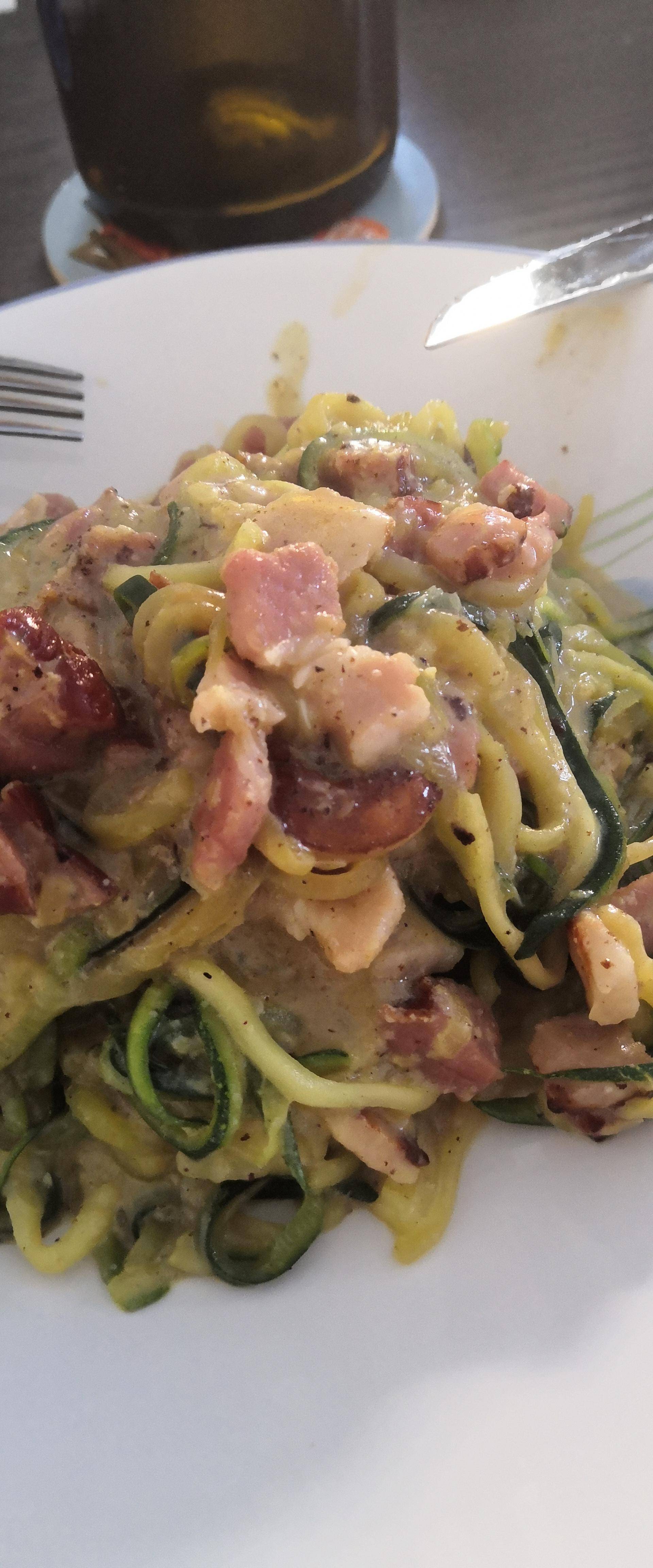 Courgettes à la carbonara - Recette Cookeo | Moulinex