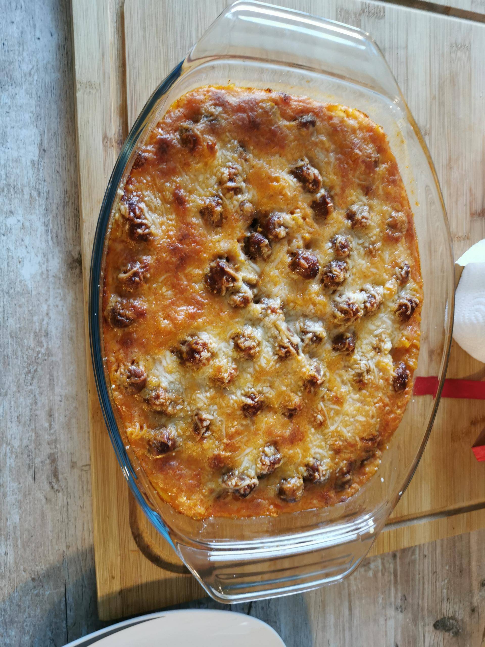 Gratin de torsade aux merguez - Recepten Companion Connect XL | Moulinex