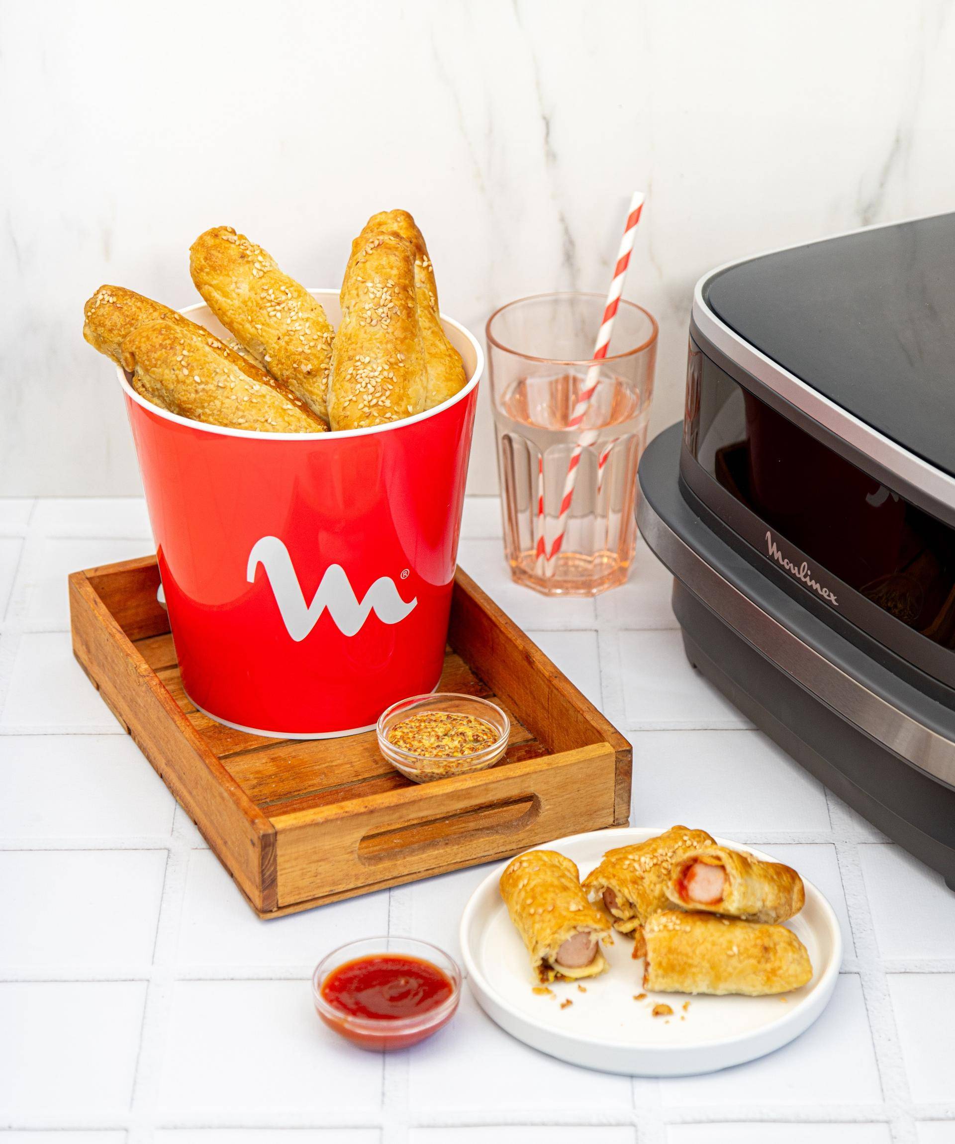 Puffy hot-dog - Recepten Easy Fry XL Surface | Moulinex