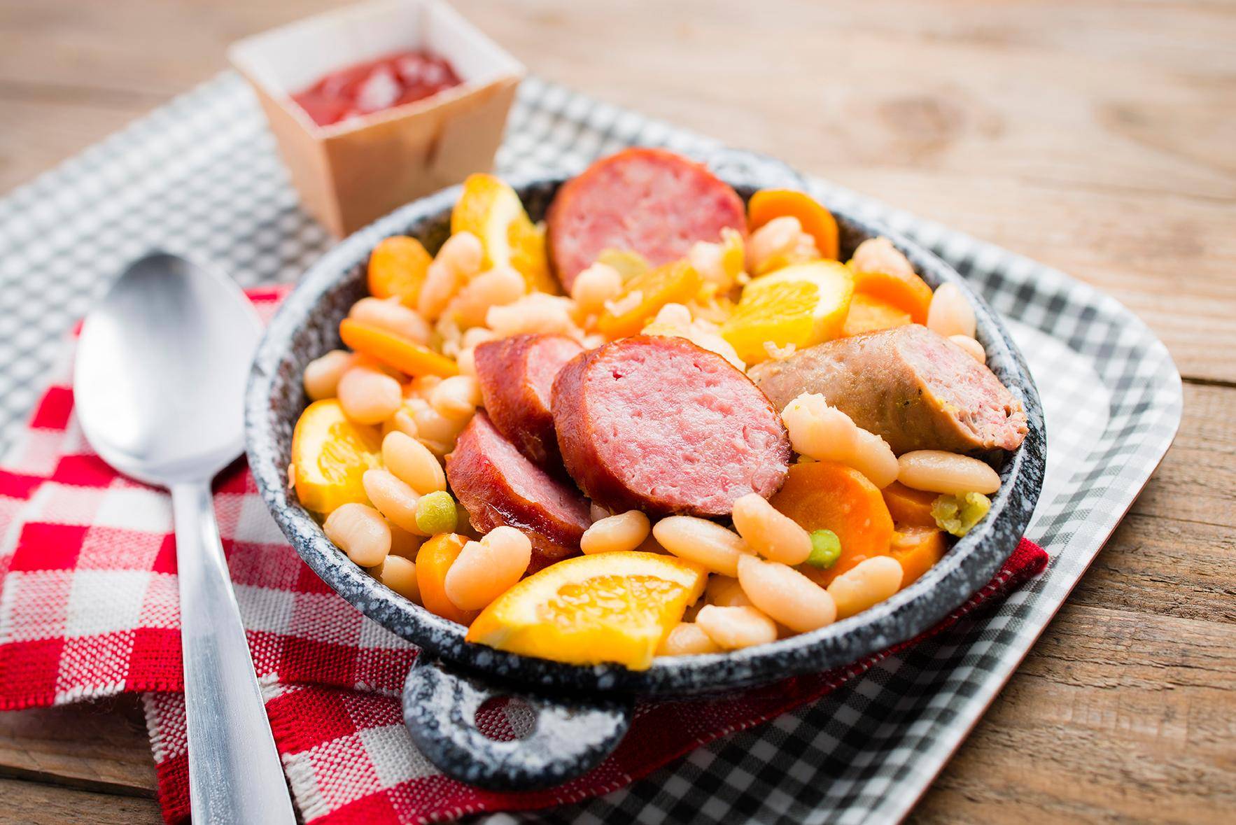 Ragout van worsten, bonen - Recepten Cookeo | Moulinex