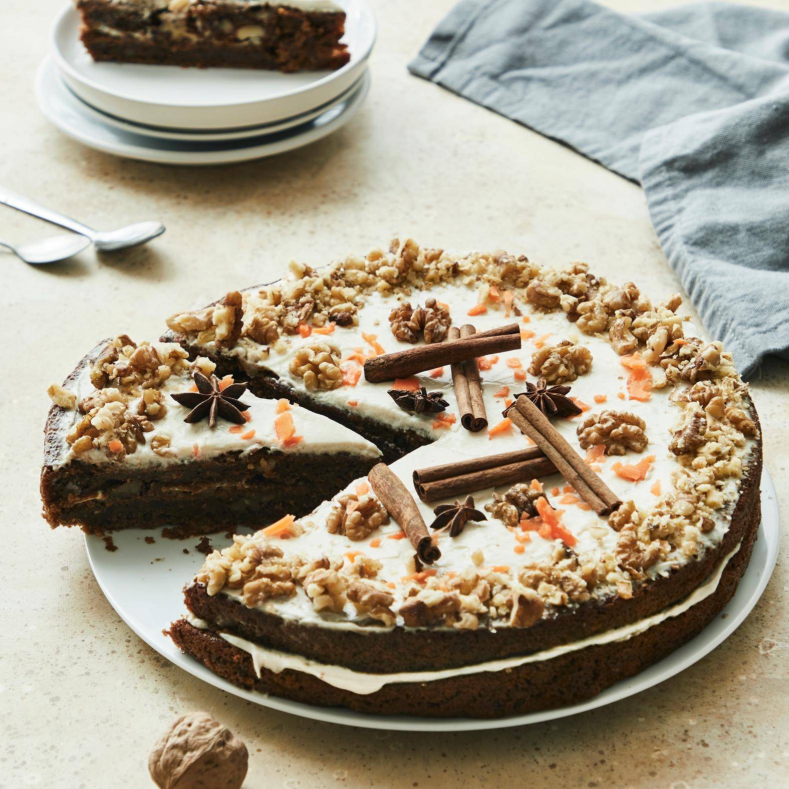 Gâteau à la carotte vegan - Recepten Cook'in One | Moulinex