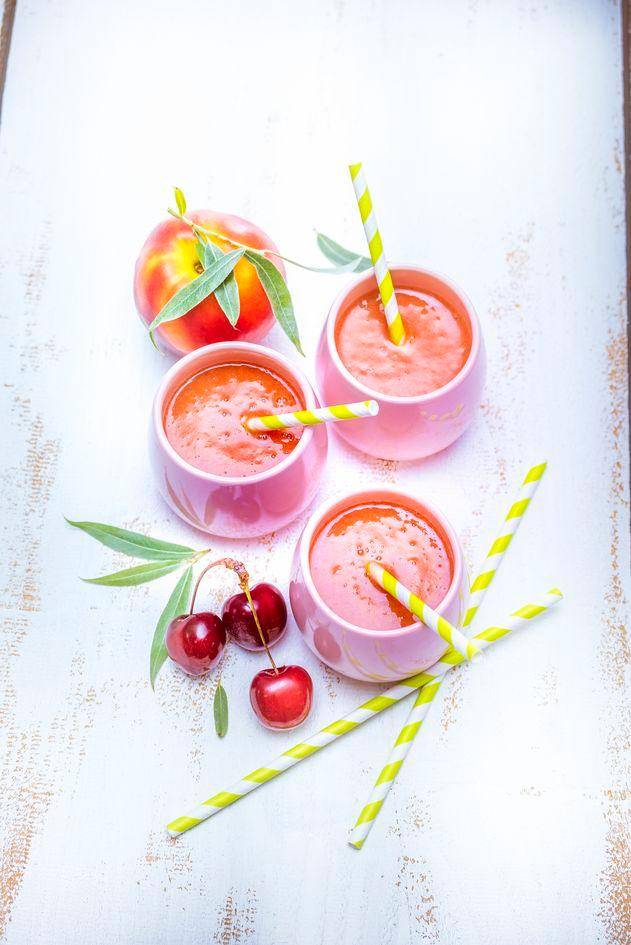 Smoothie cerises et nectarines jaunes - Recepten Perfectmix + | Moulinex